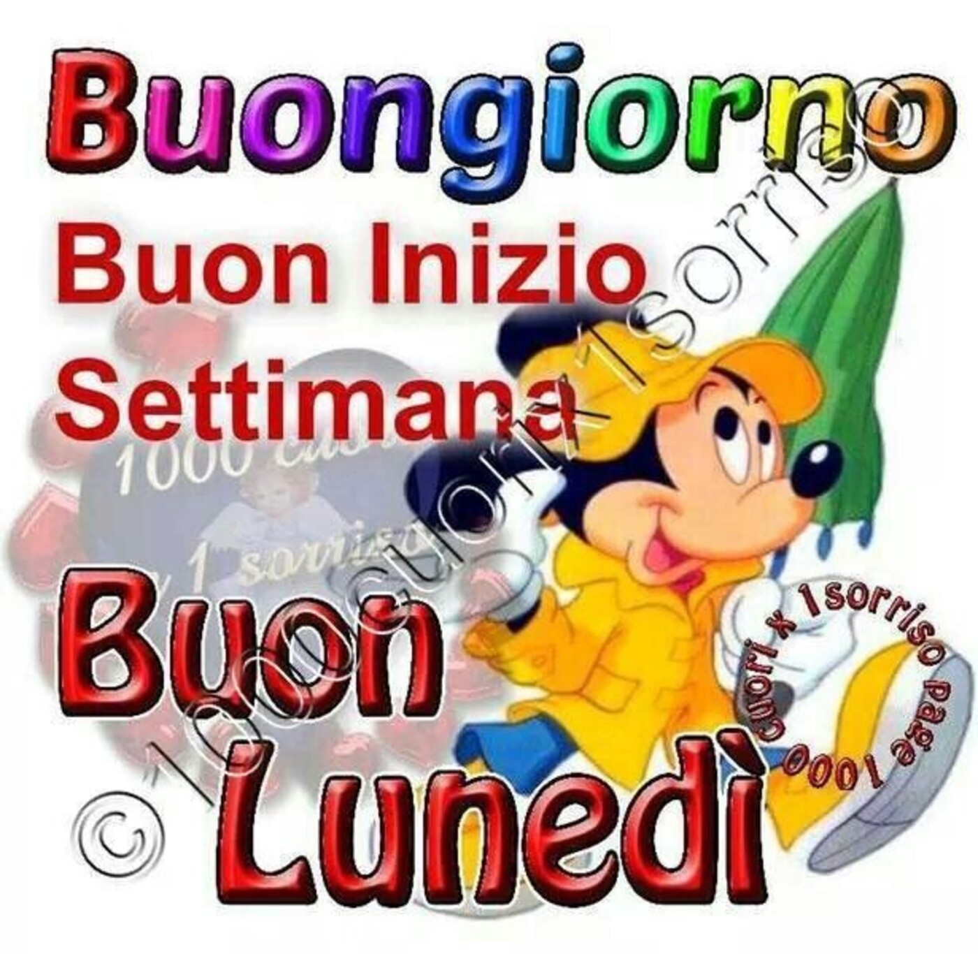 Buon Lunedì con la pioggia