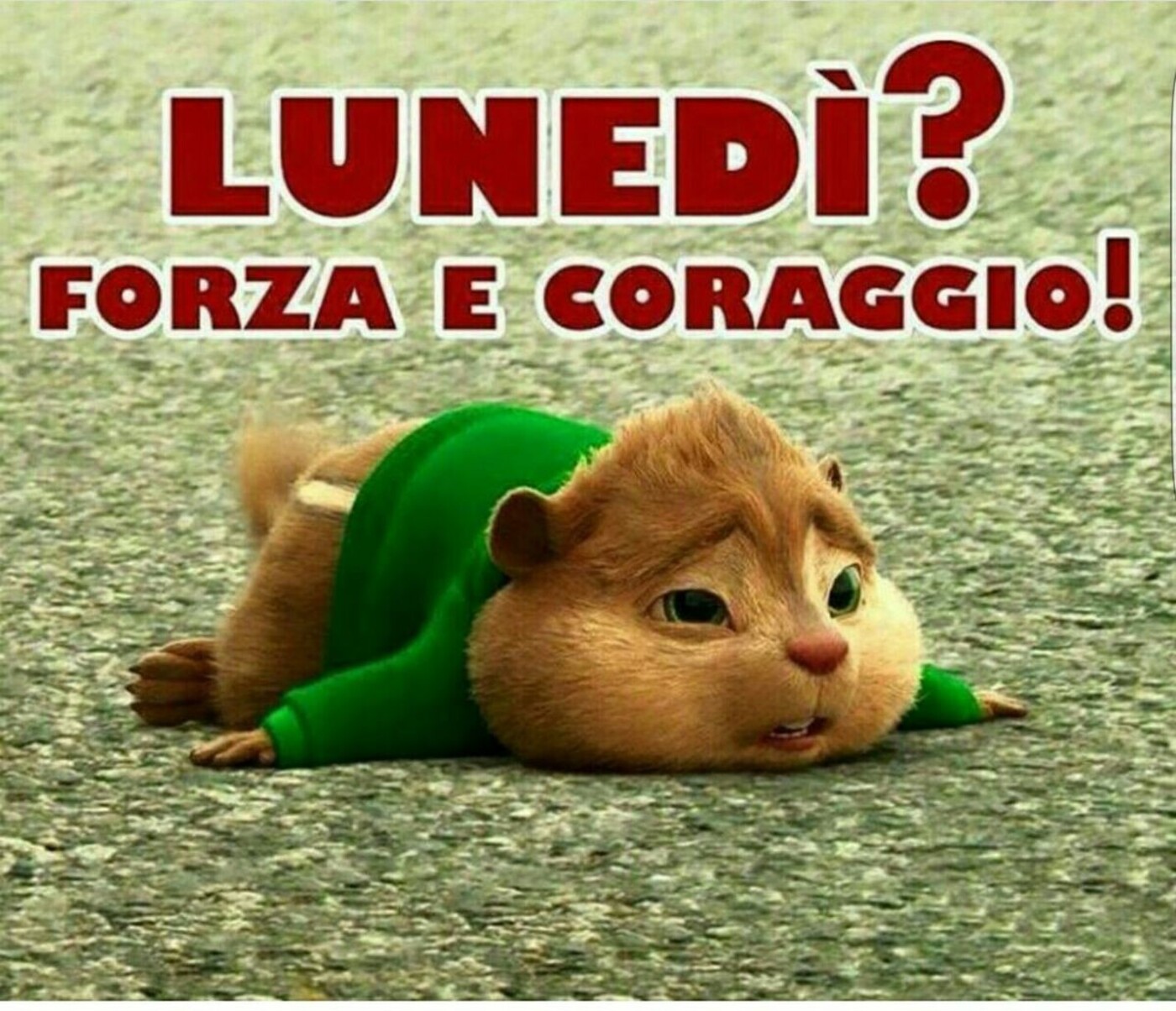 Lunedì? Forza e coraggio!