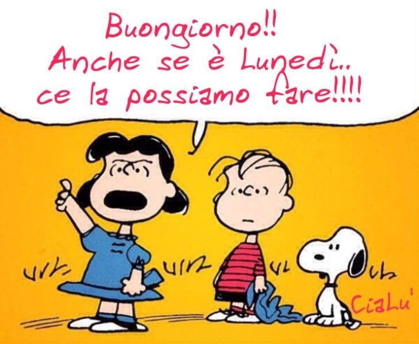 Buongiorno!! Anche se è Lunedì ce la possiamo fare!!!