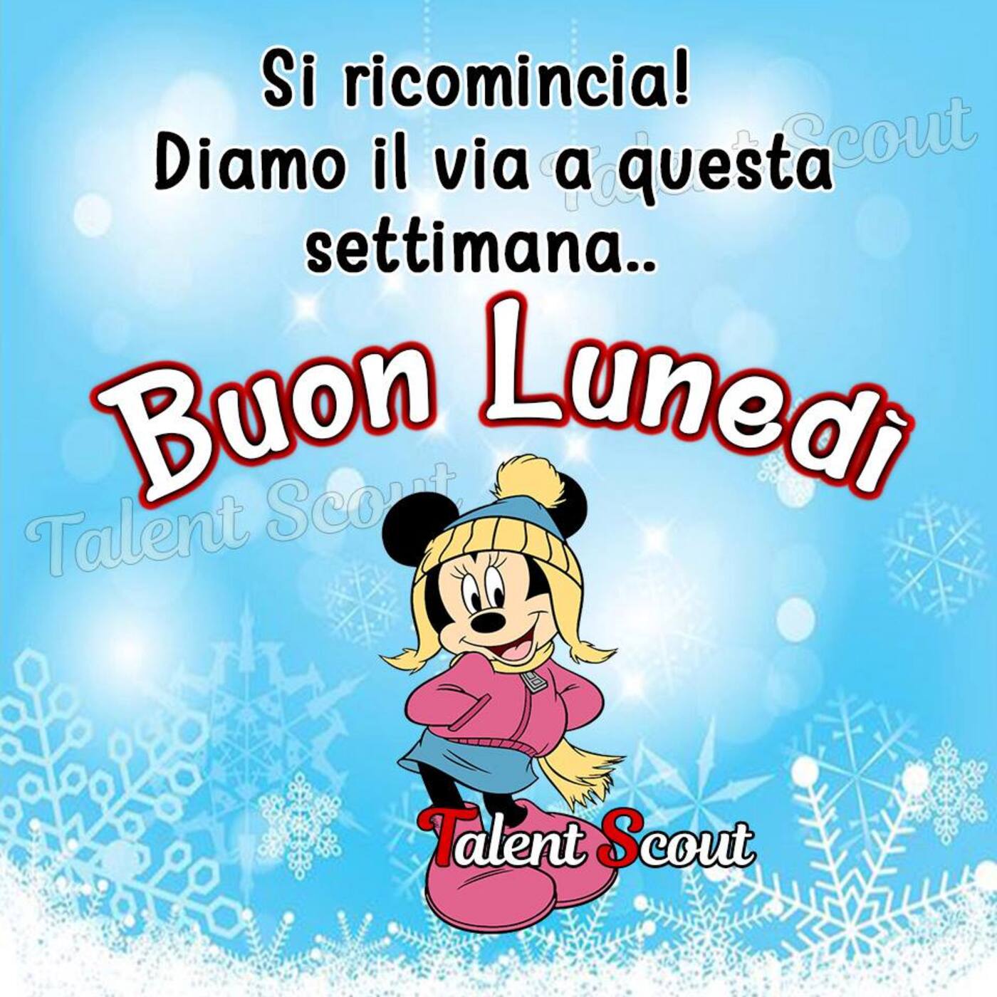 Si ricomincia! Diamo il via a questa nuova settimana... Buon Lunedì