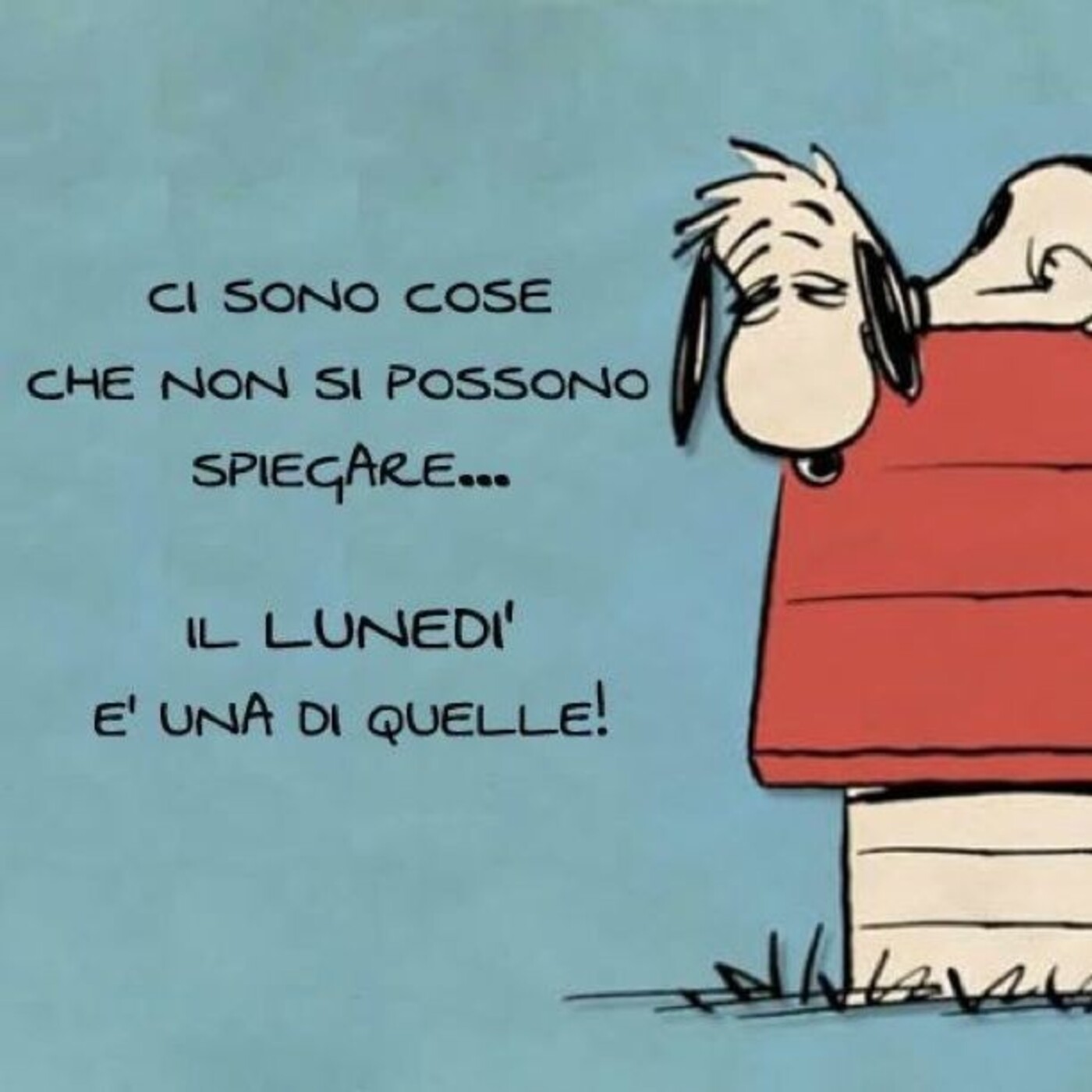 Buon Lunedì divertente Snoopy