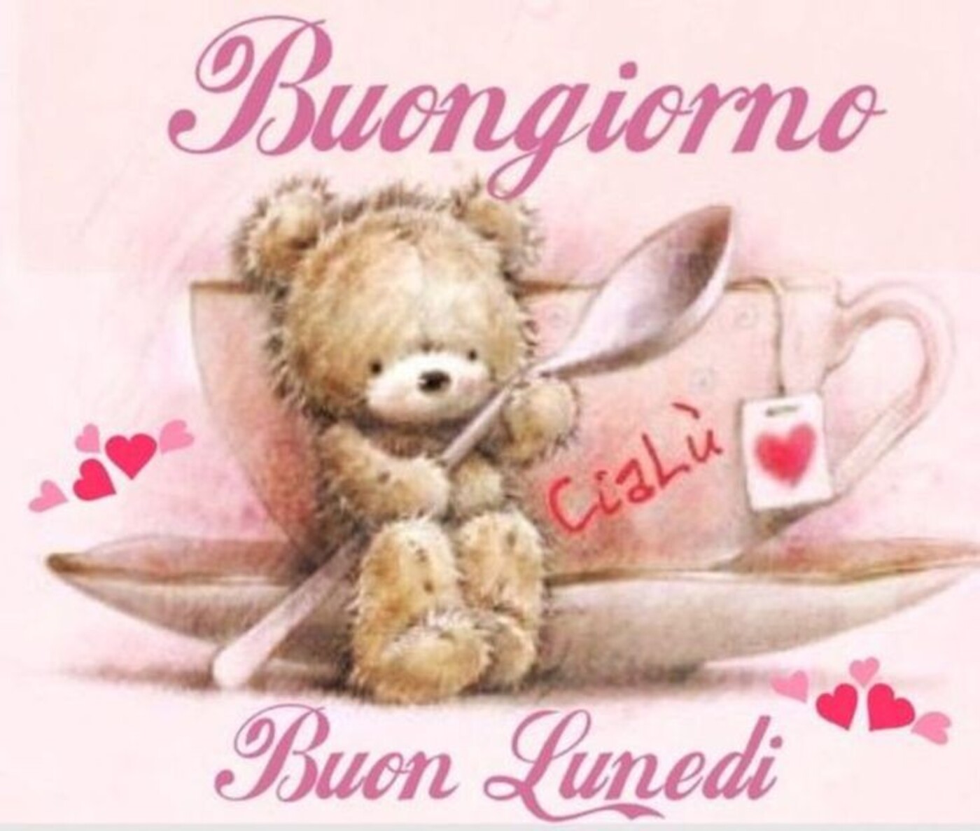 Buongiorno Buon Lunedì immagini tenere