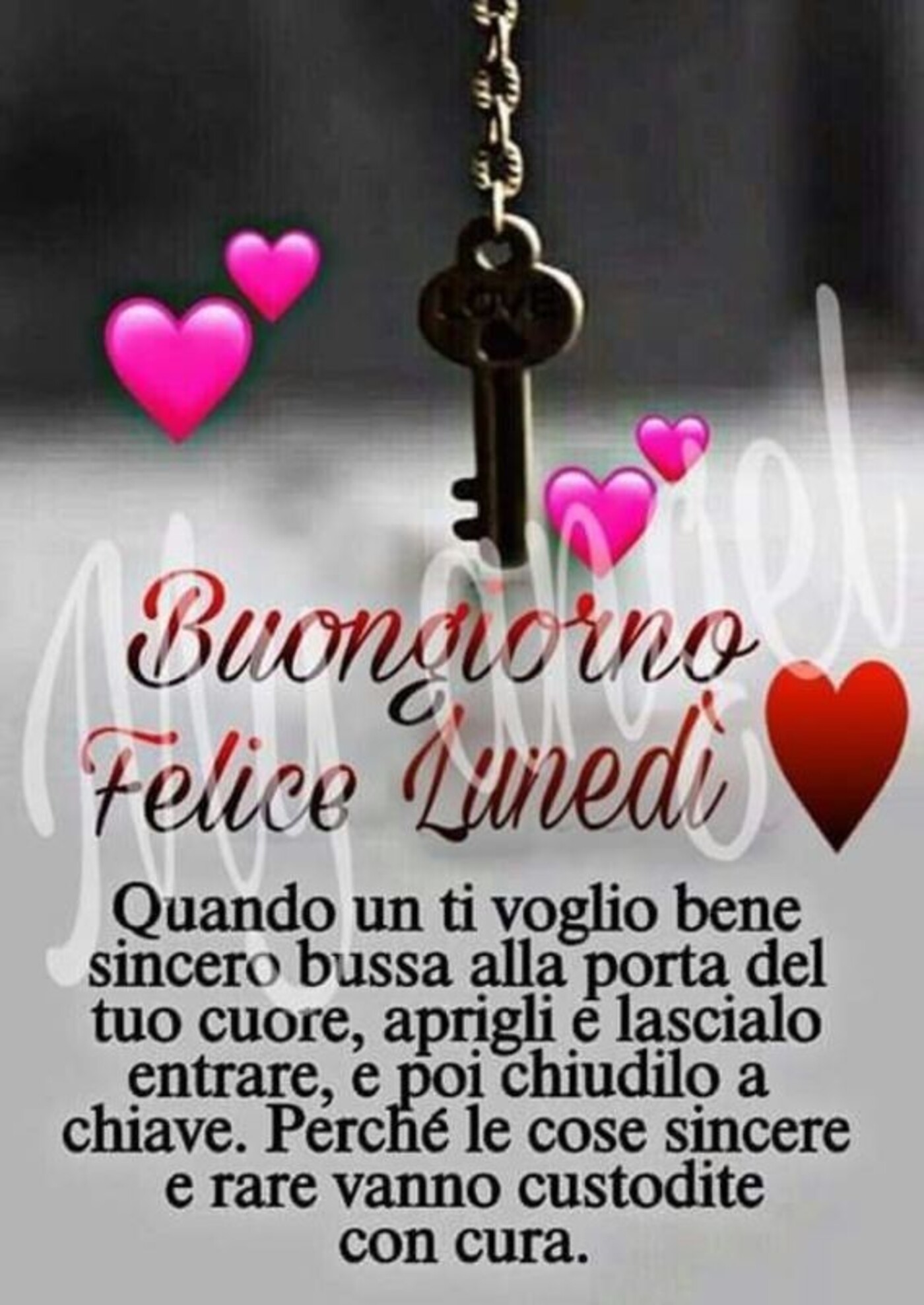 Buongiorno Felice Lunedì Quando un ti voglio bene....."