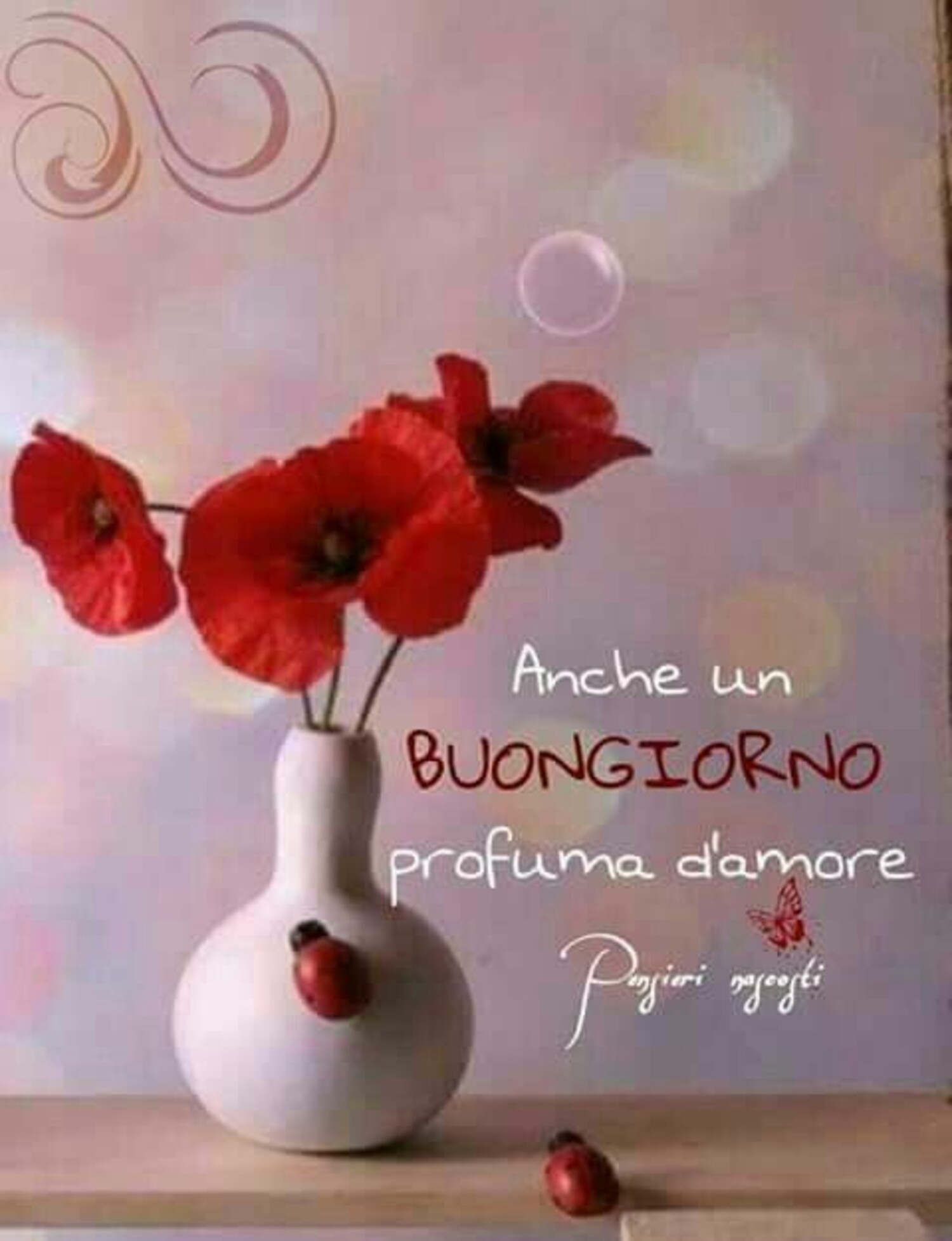 Anche un Buongiorno profuma d'Amore.