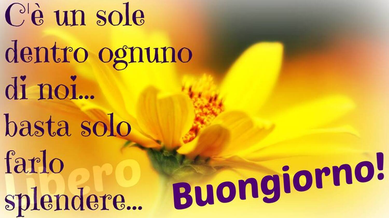 C'è un sole dentro ognuno di noi... Basta solo farlo splendere... Buongiorno!