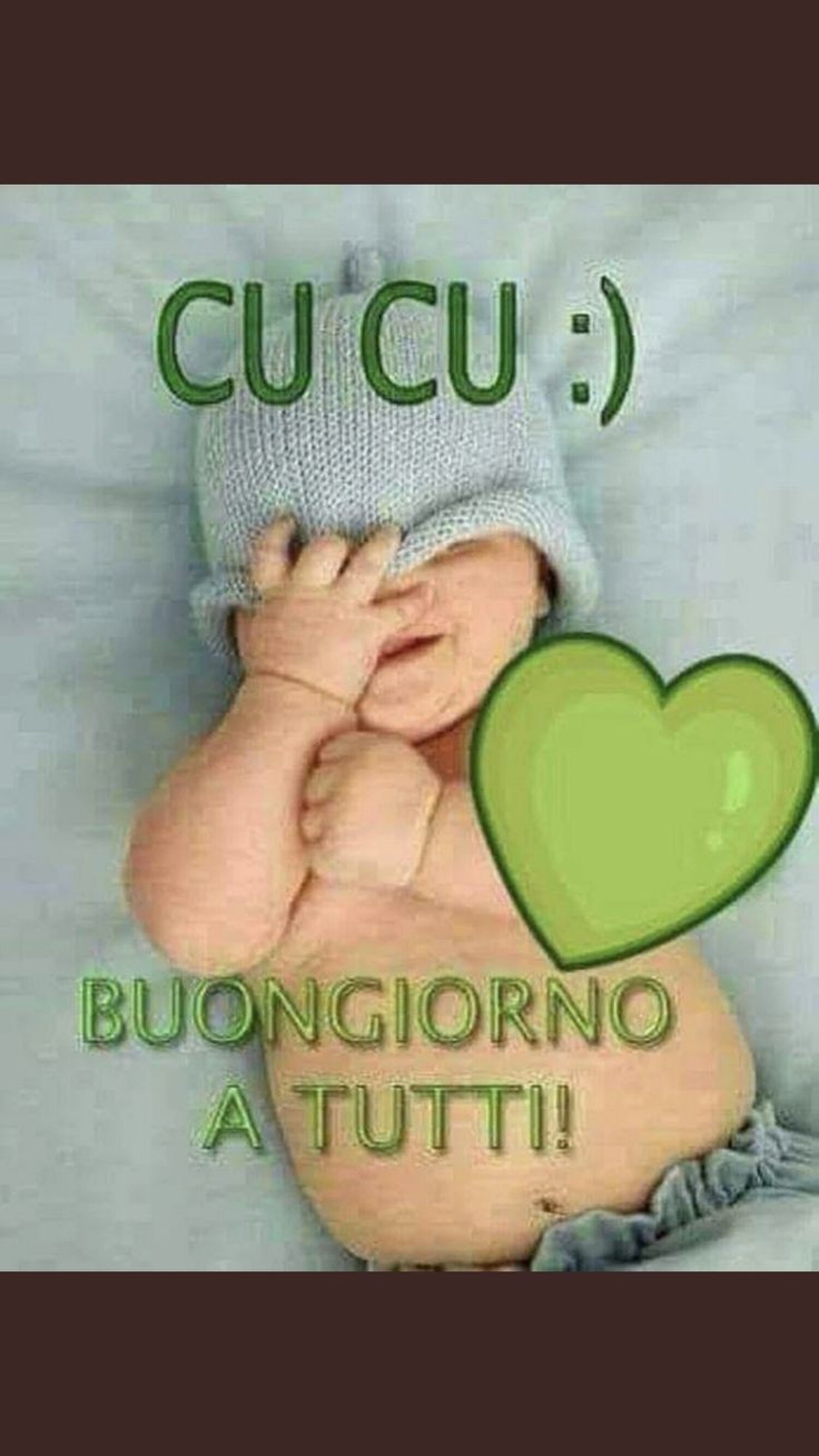 Cucù :) BUONGIORNO A TUTTI!