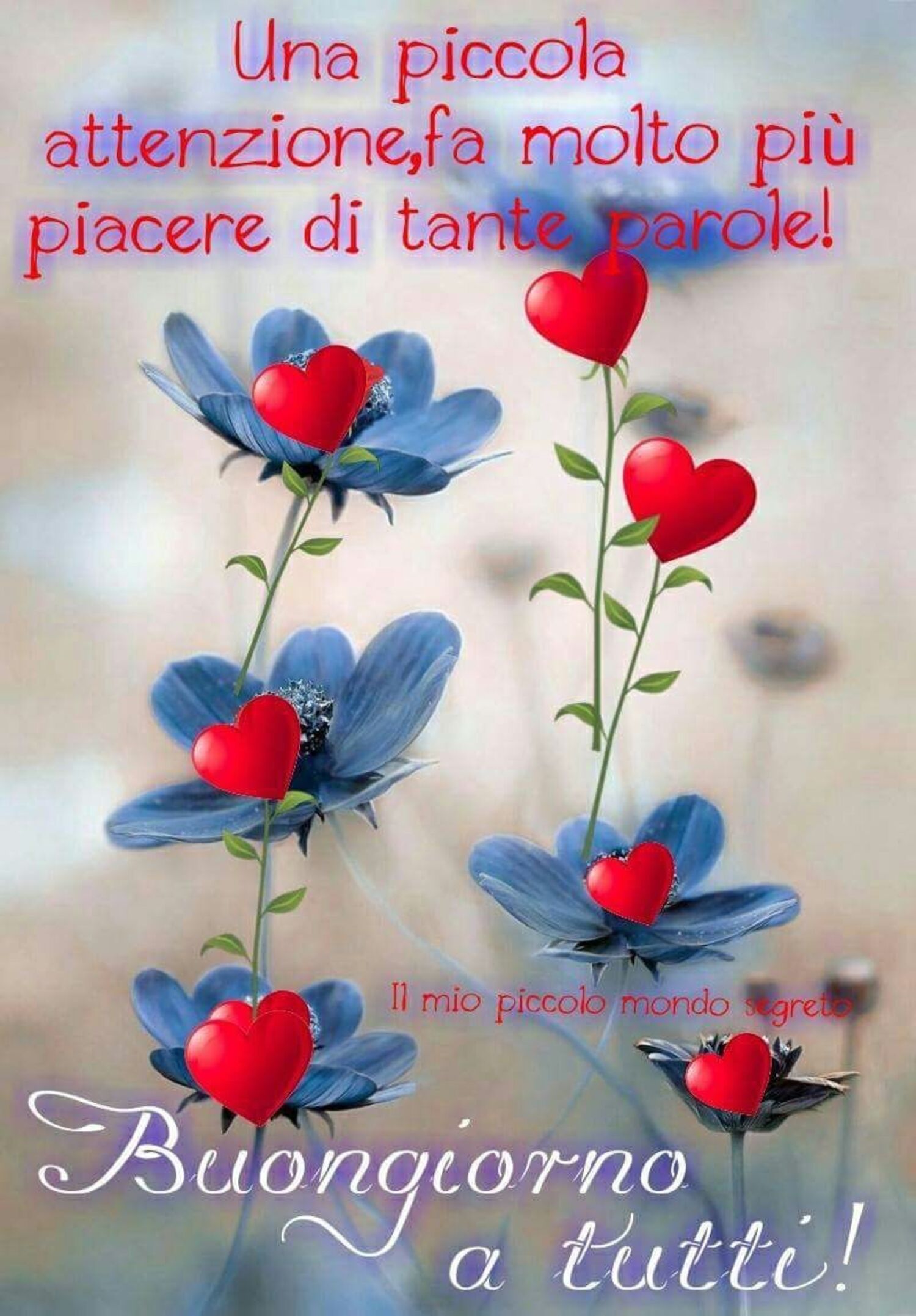 Una piccola attenzione fa molto più piacere di tante parole. Buongiorno a tutti!