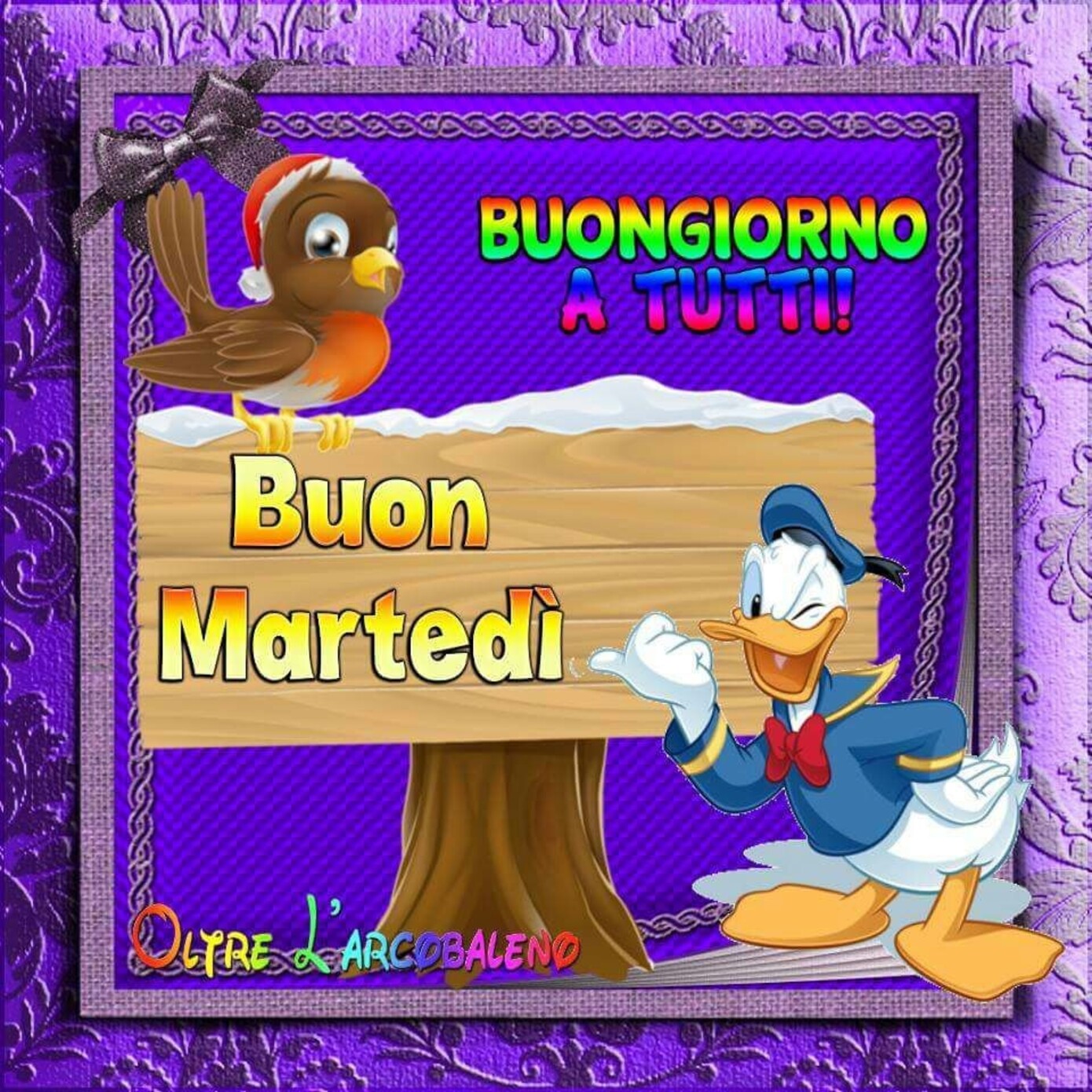 Buongiorno a tutti Buon Martedì immagini invernali