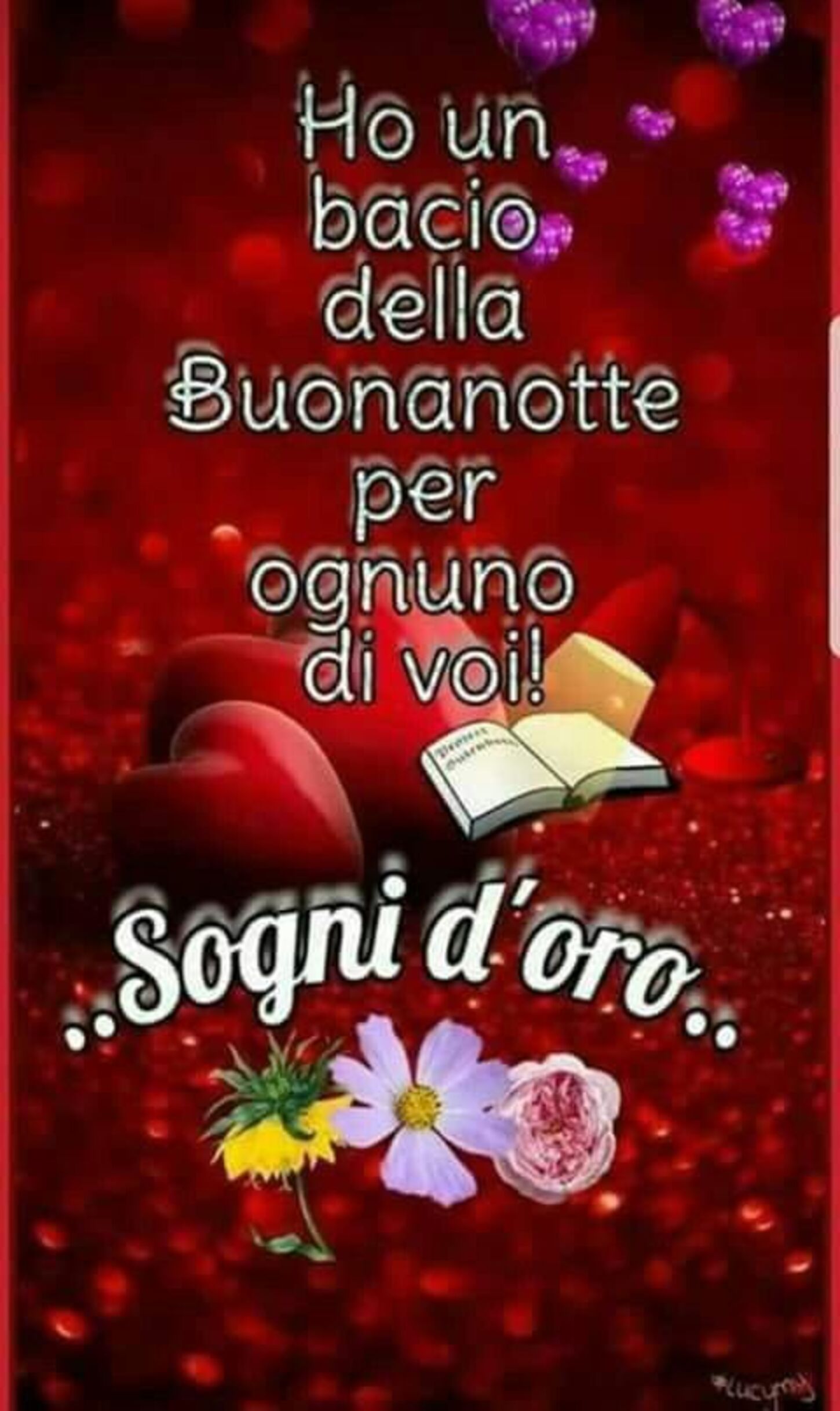 Ho un bacio della Buonanotte per ognuno di voi... Sogni d'Oro...