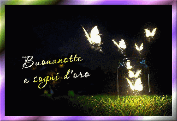 Buonanotte e sogni d'oro GIF animata