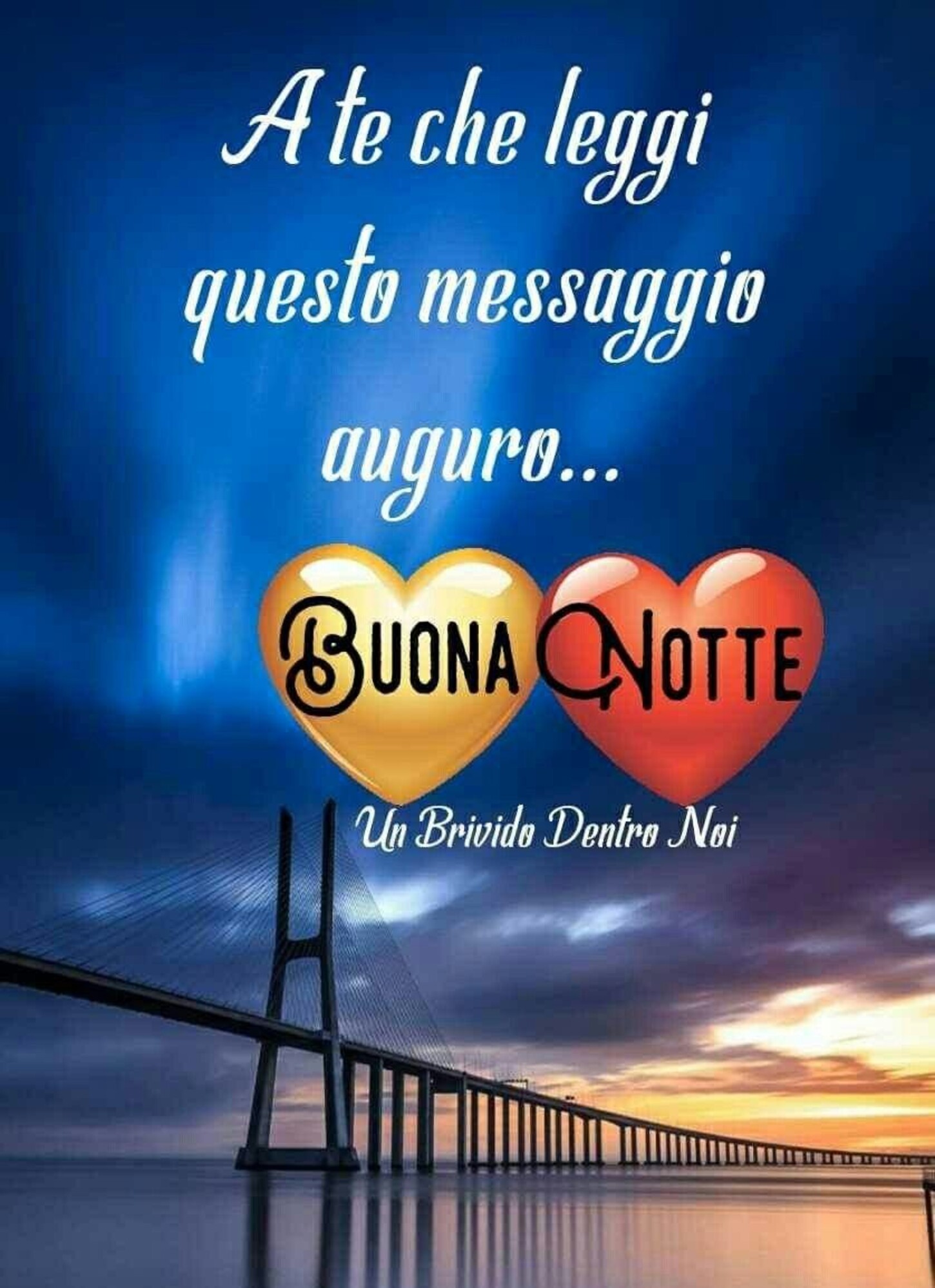 A te che leggi questo messaggio auguro... Buona Notte