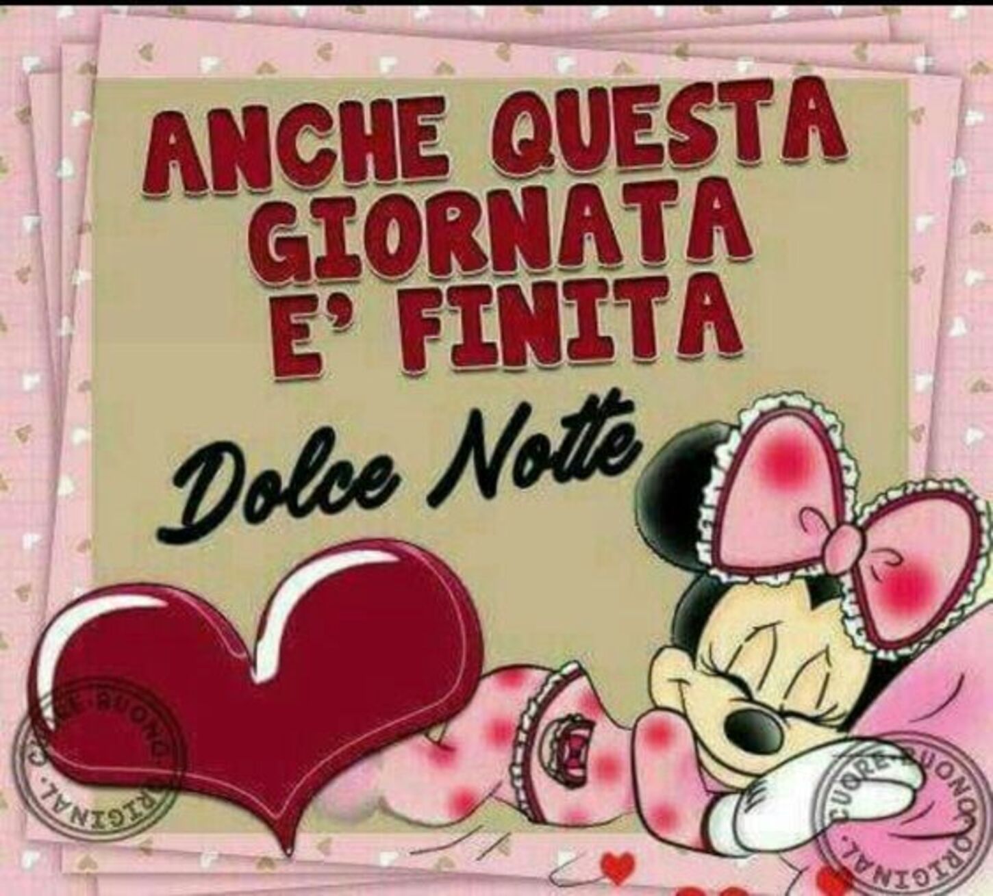 ANCHE QUESTA GIORNATA E' FINITA Dolce Notte