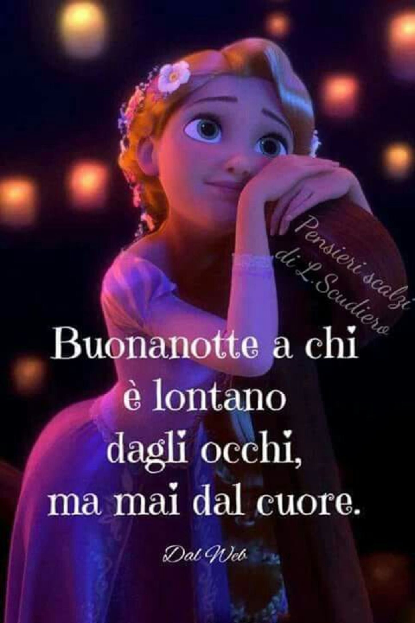 Buonanotte a chi è lontano dagli occhi ma mai dal cuore