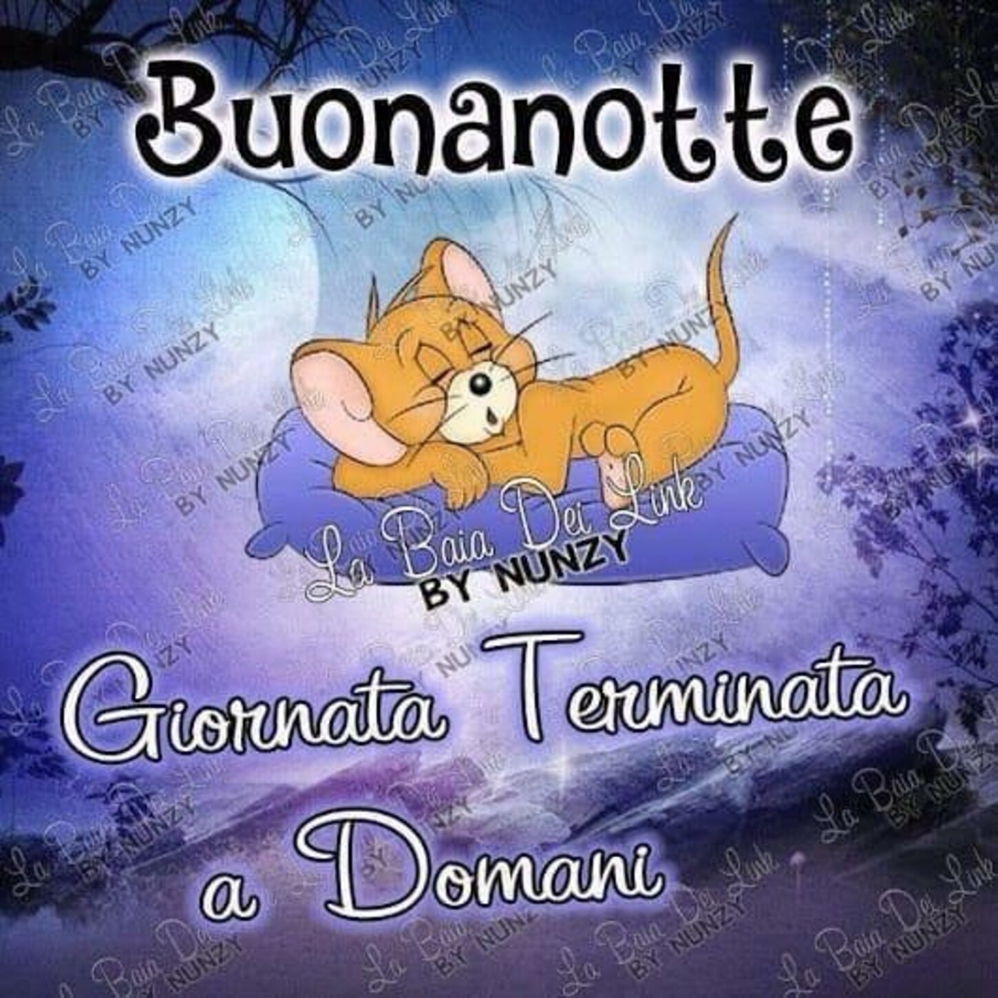 giornata finita buonanotte a domani