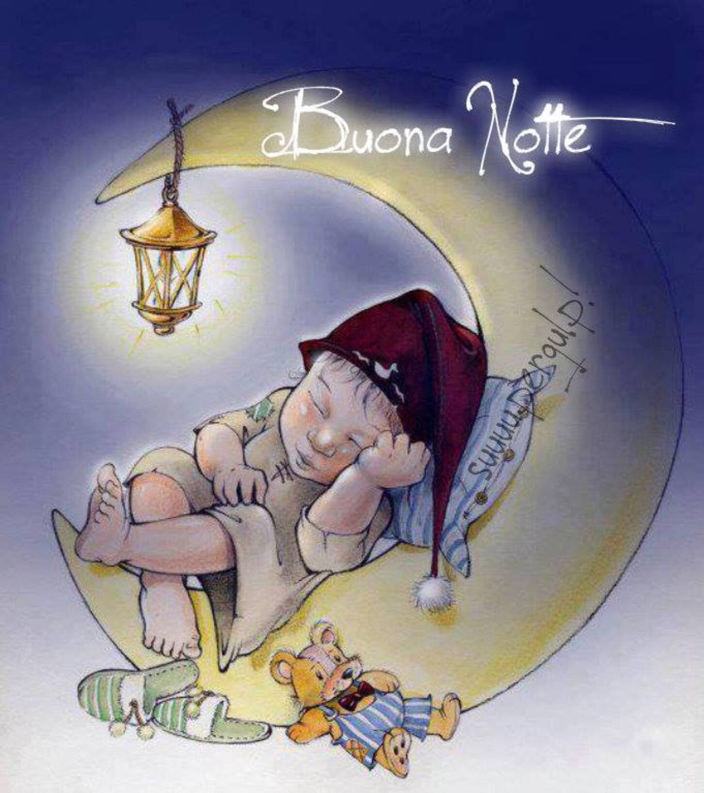 Buona Notte immagini con i bambini