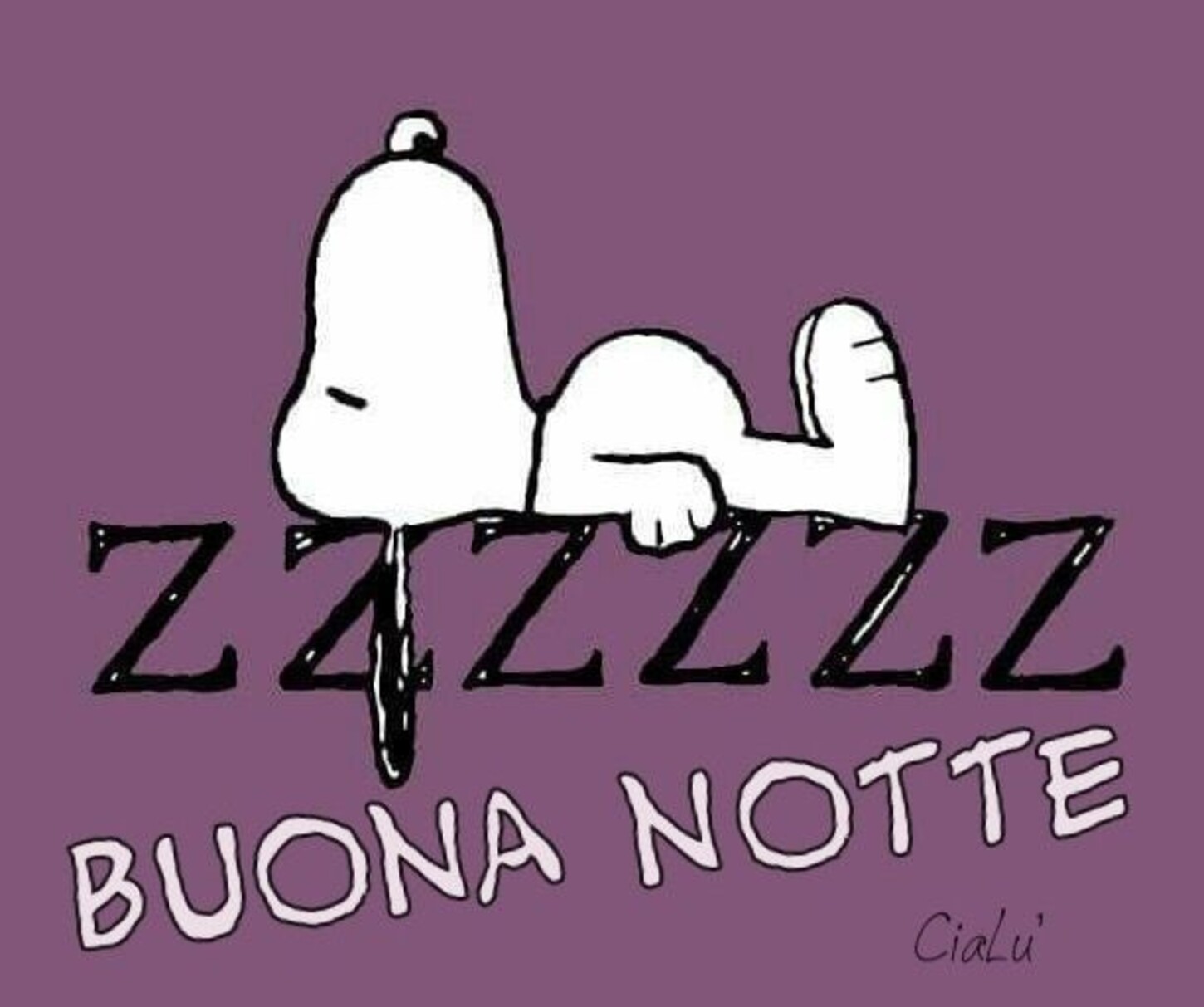 Buonanotte Snoopy