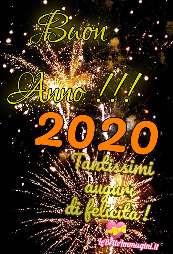 Buon Anno 2020!!! Tantissimi auguri di felicità!