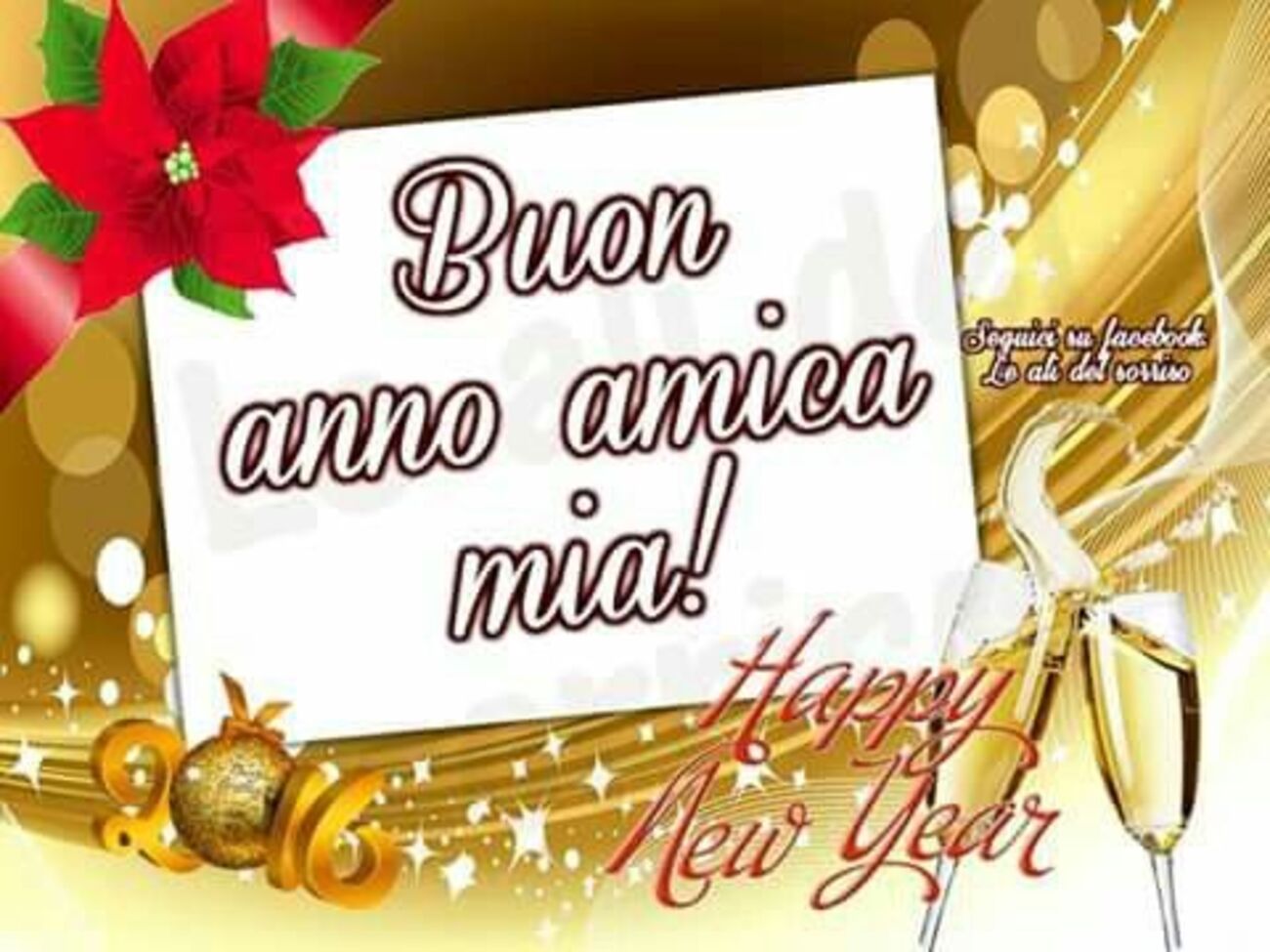 Buon anno amica mia