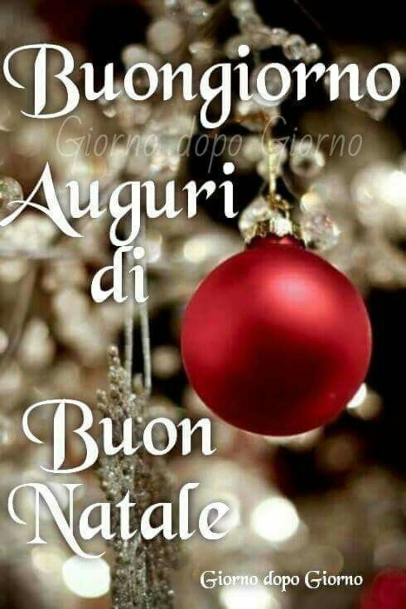 Buongiorno auguri di buon natale