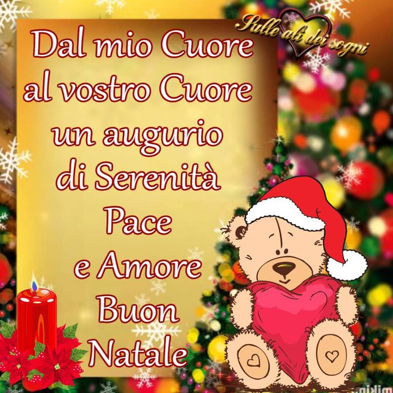 Dal mio cuore al nostro cuore un augurio di serenità, pace e amore. Buon Natale