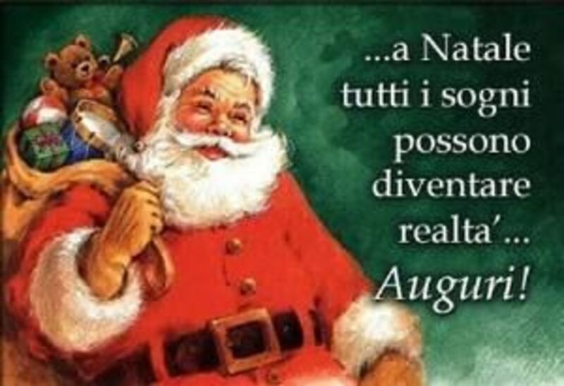 A Natale tutti i sogni possono diventare realtà! Auguri!