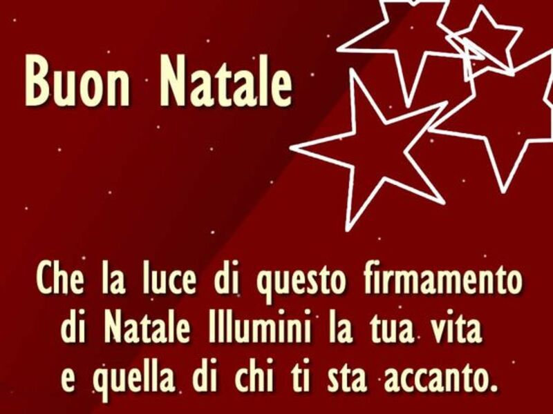 Buon Natale che la luce di questo firmamento di Natale illumini la tua vita e quella di chi ti sta accanto