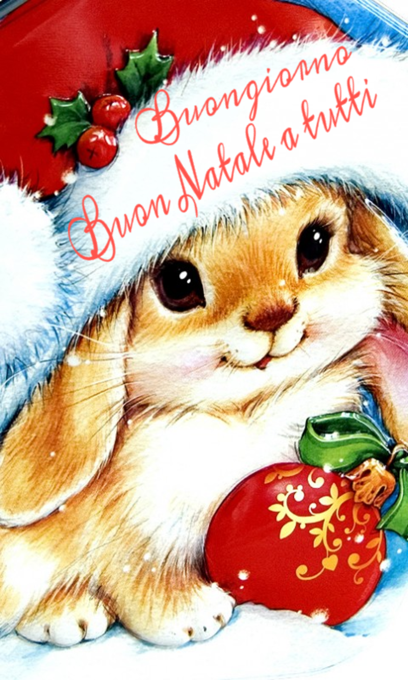 Buongiorno Buon Natale a tutti