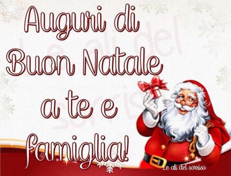 Auguri di Buon NAtale a te e famiglia