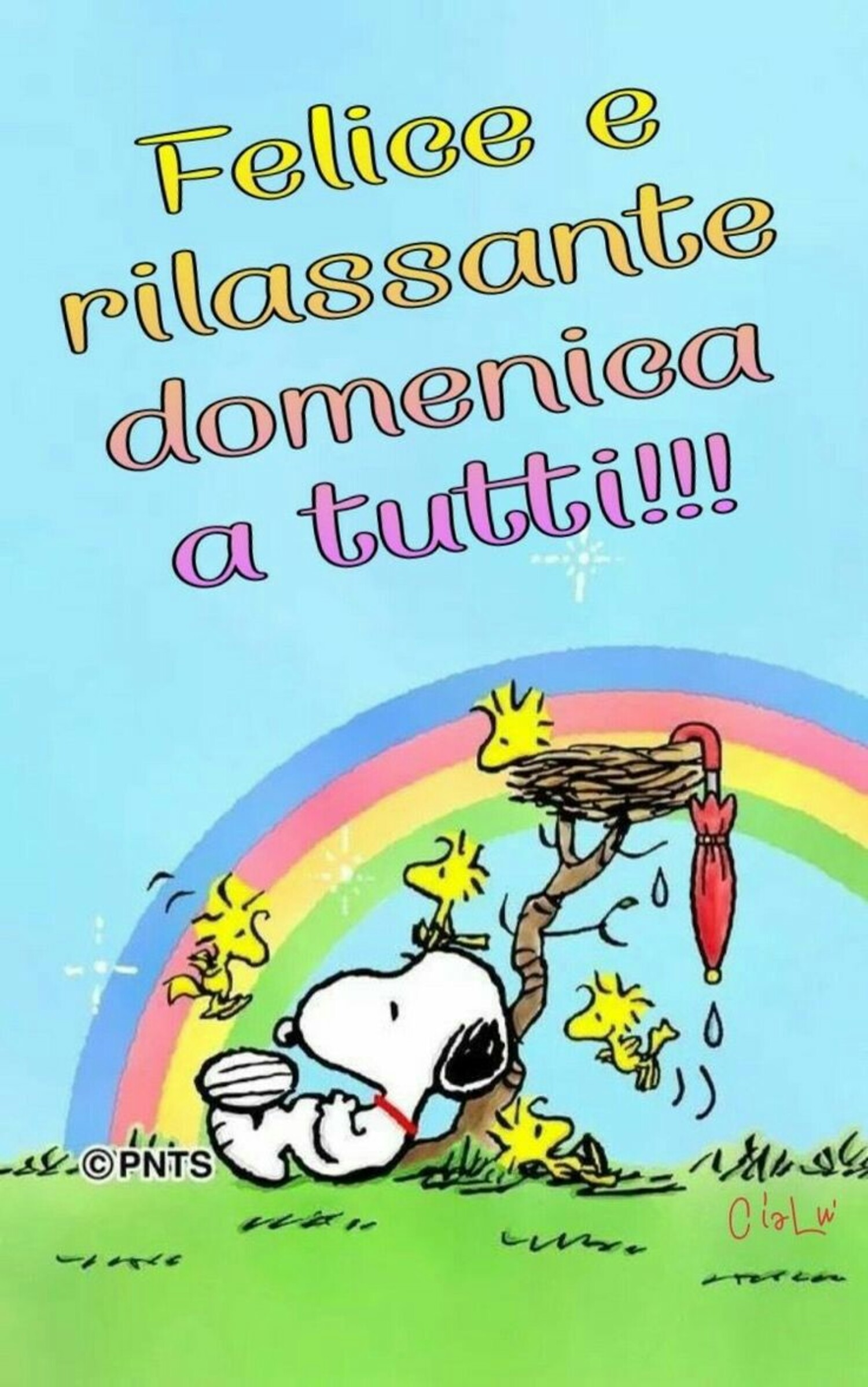 Felice e rilassante domenica a tutti