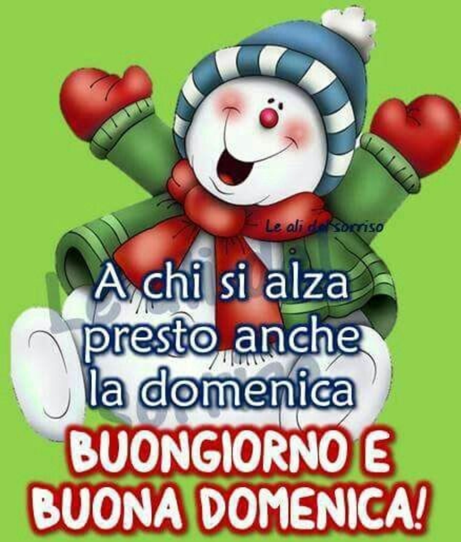 A chi si alza presto anche la domenica...Buongiorno e Buona Domenica