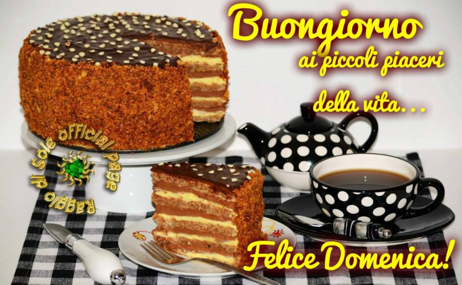 Buongiorno ai piccoli piaceri della vita! Felice Domenica