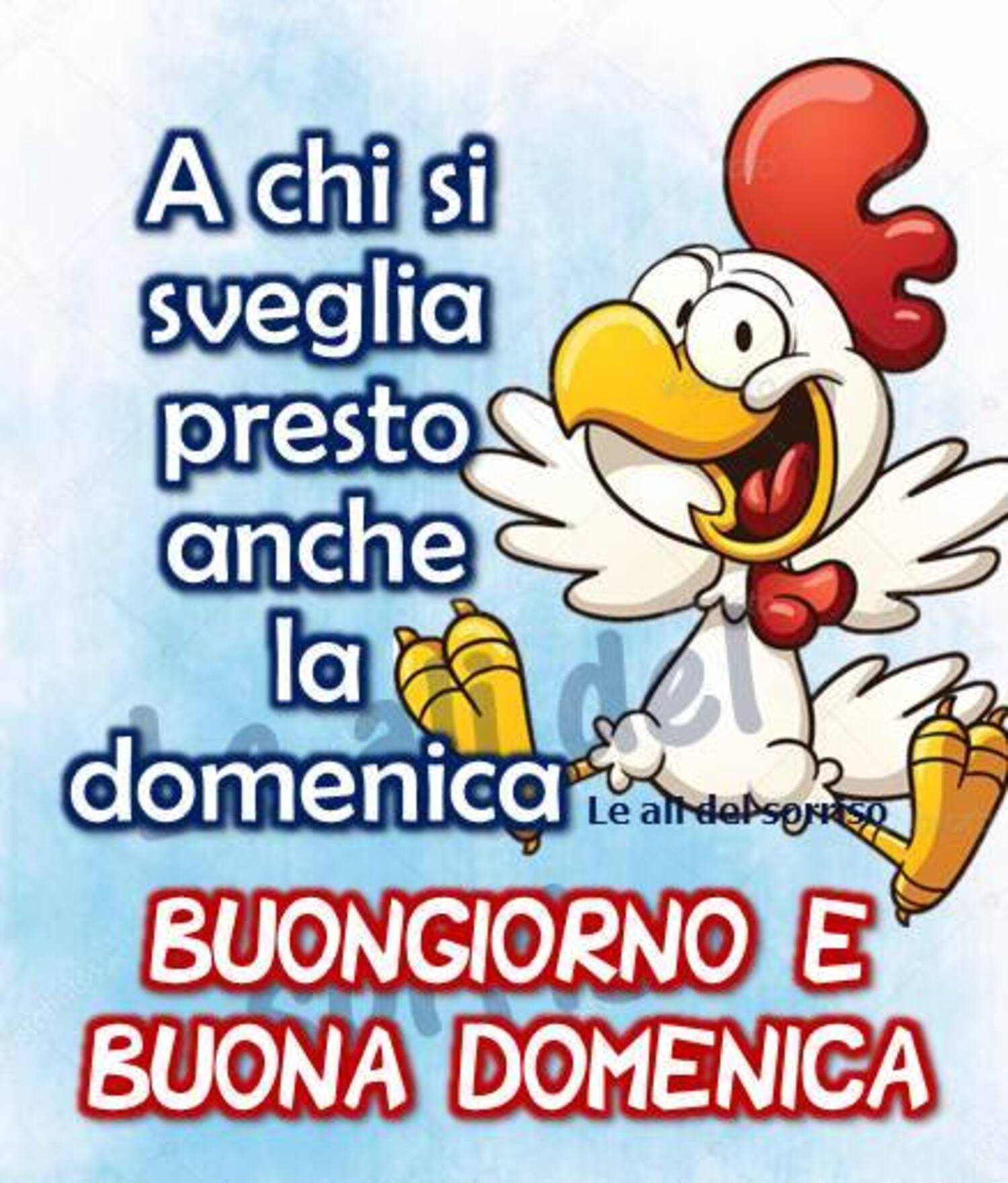 A chi si sveglia presto anche la domenica! Buongiorno e Buona Domenica