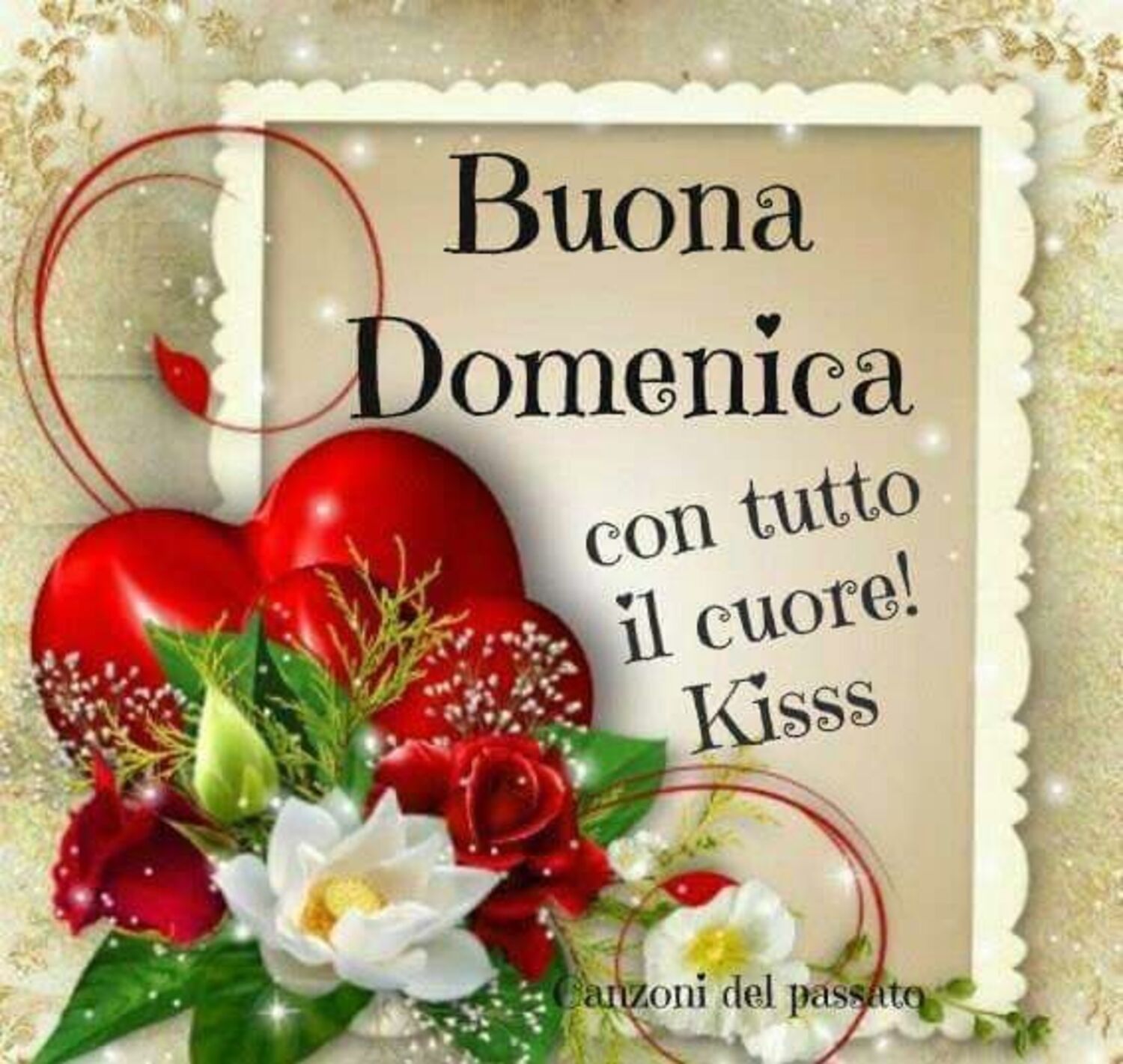 Buona domenica con tutto il cuore kiss