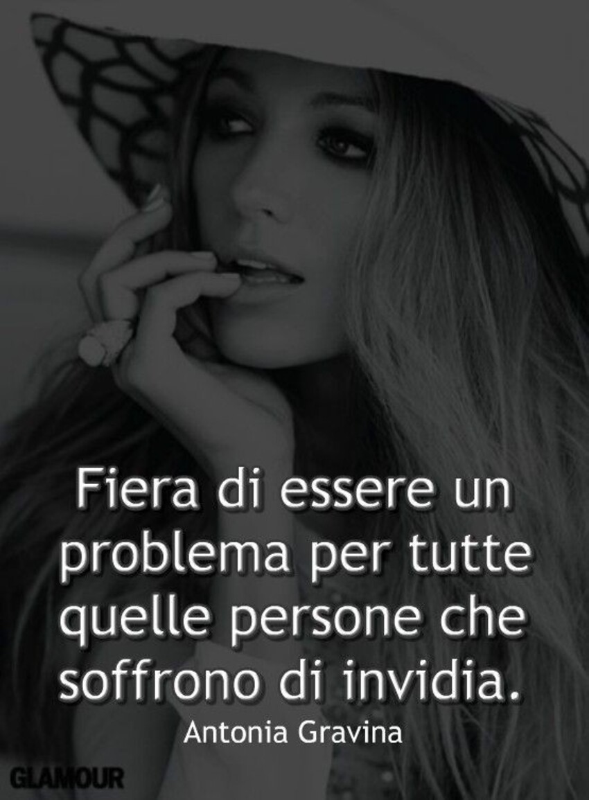 Fiera di essere un problema per tutte quelle persone che soffrono di invidia
