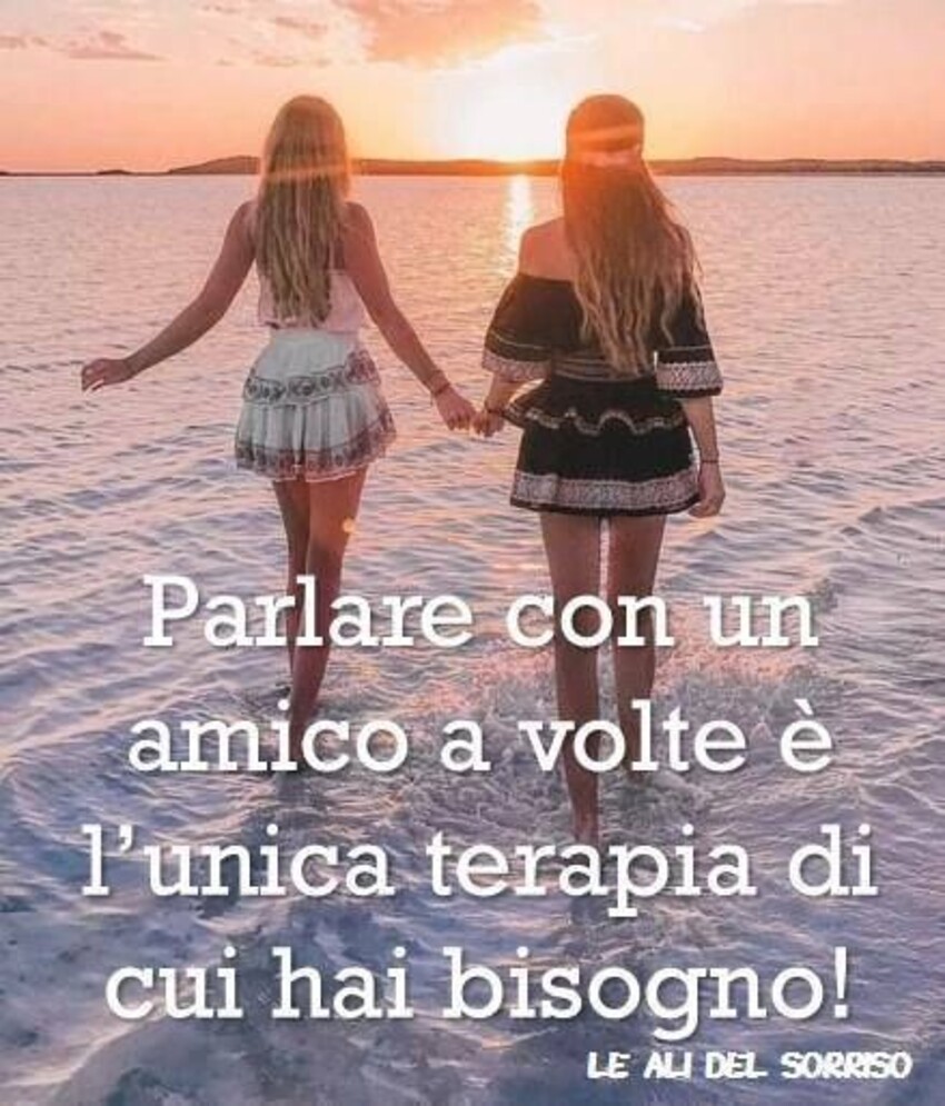 Parlare con un amico a volte è l'unica terapia di cui hai bisogno!