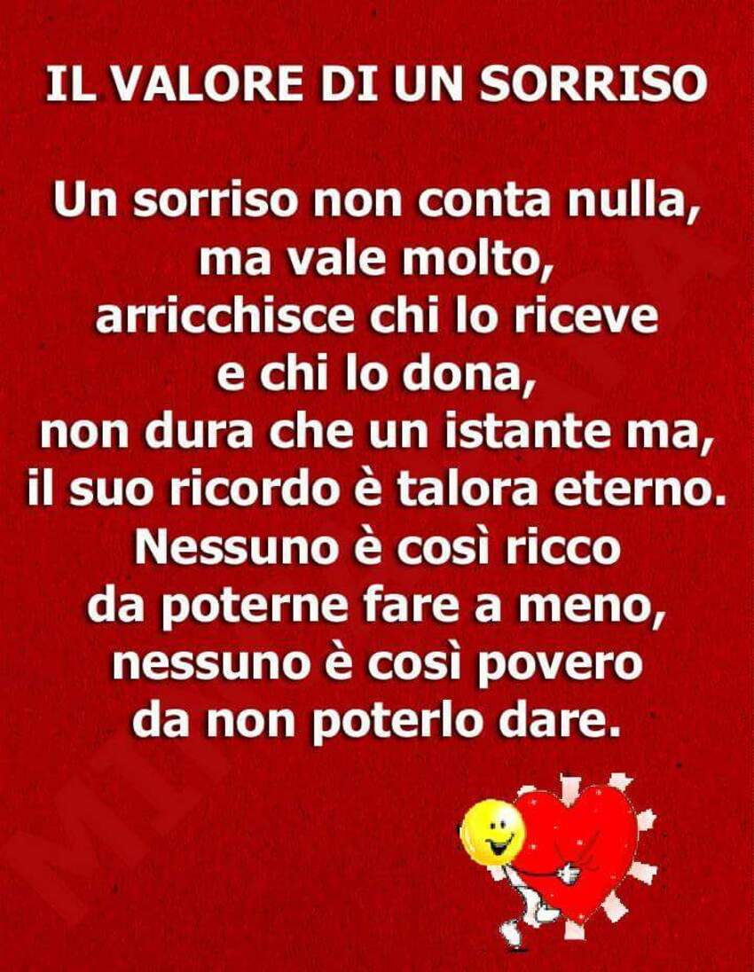 Frasi sul valore del sorriso