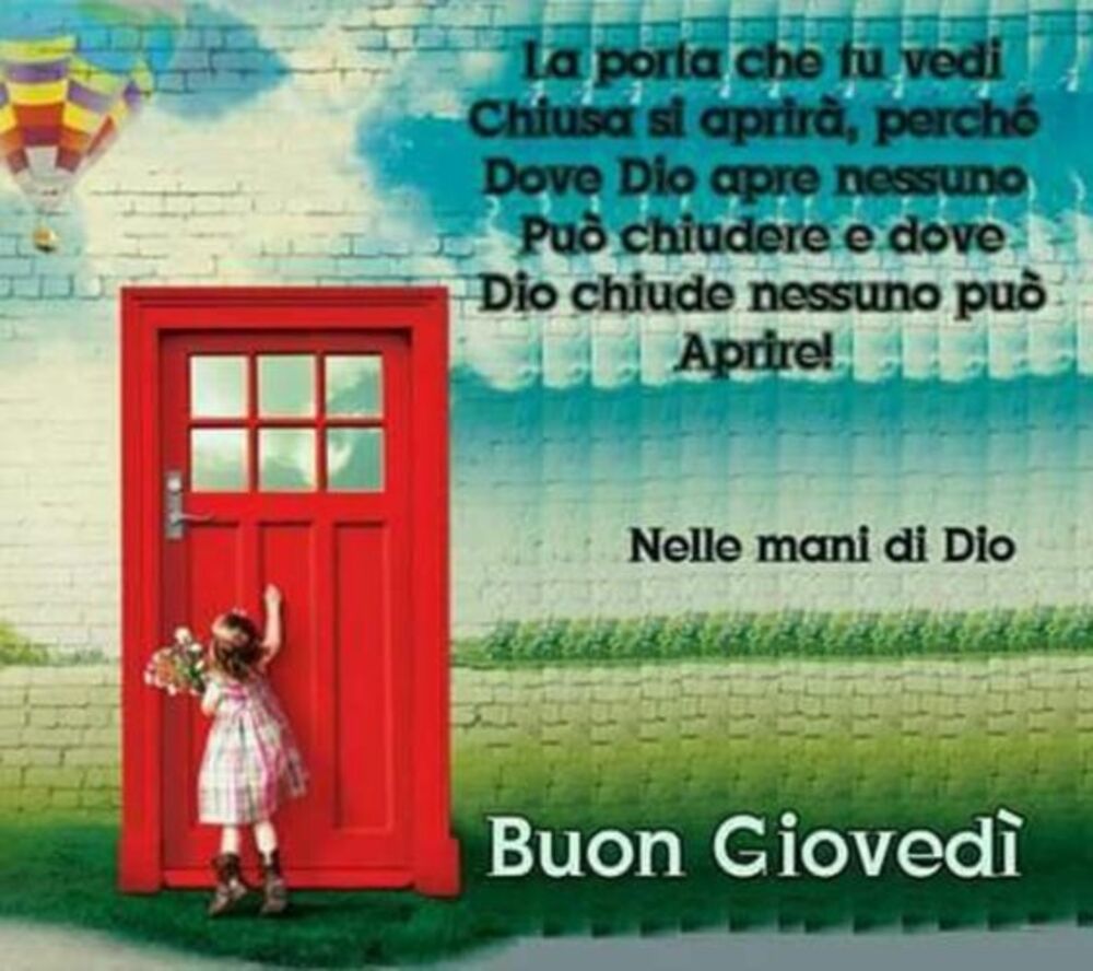 Buon Giovedì con Dio