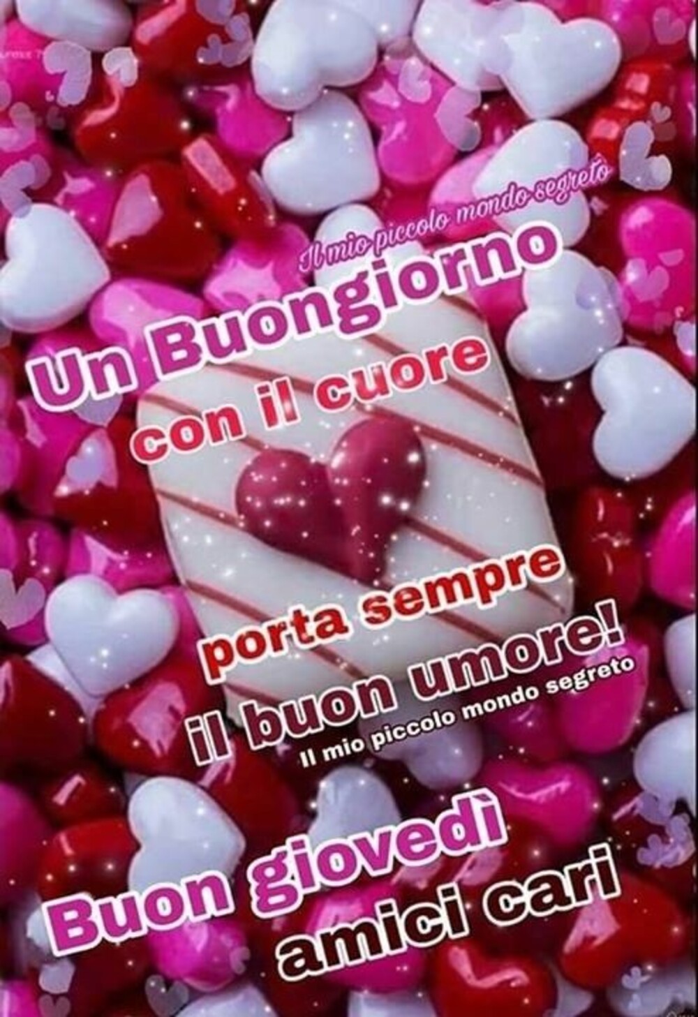 Un buongiorno con il cuore porta sempre il buon umore! Buon Giovedì