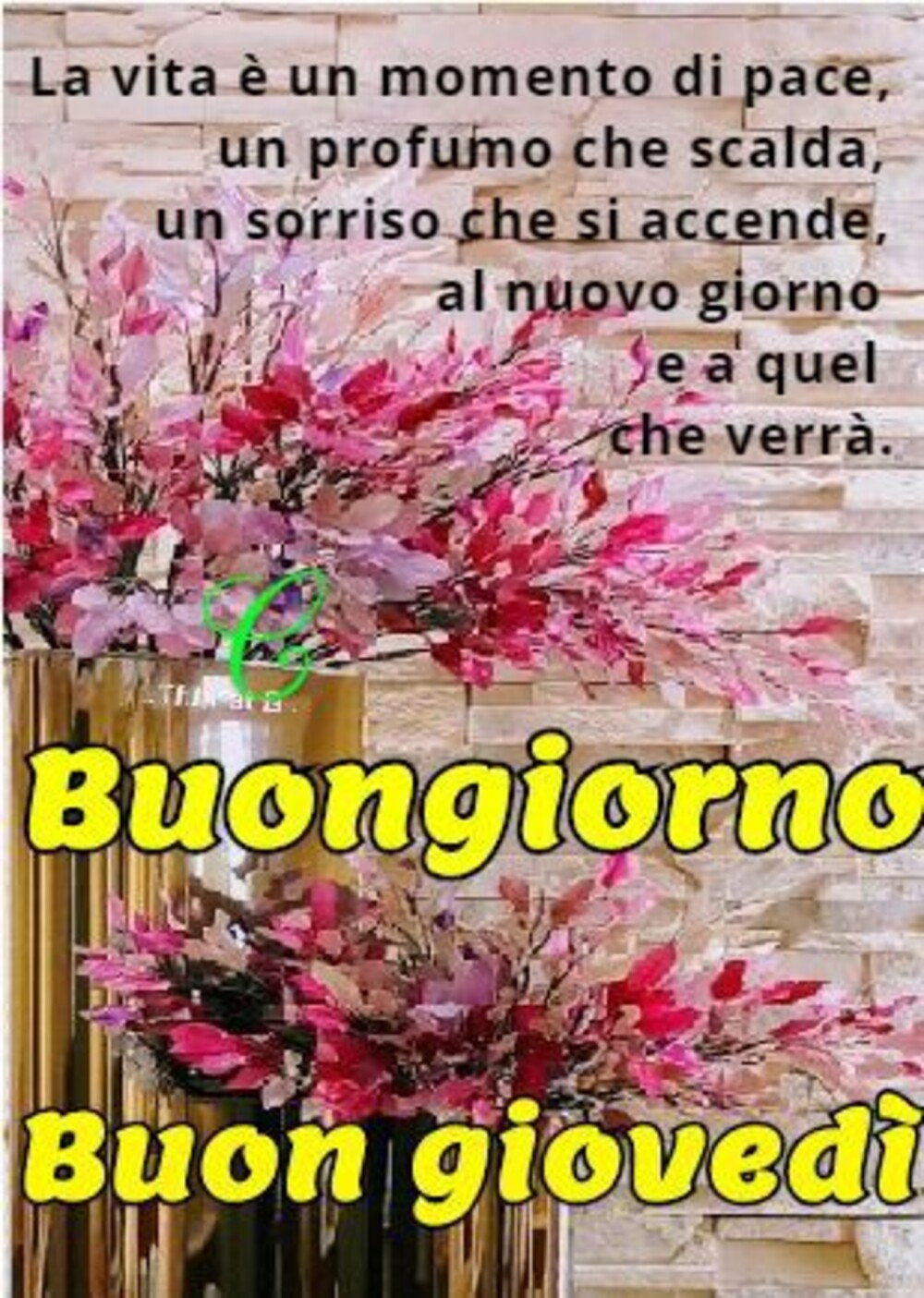 Buongiorno Buon giovedì