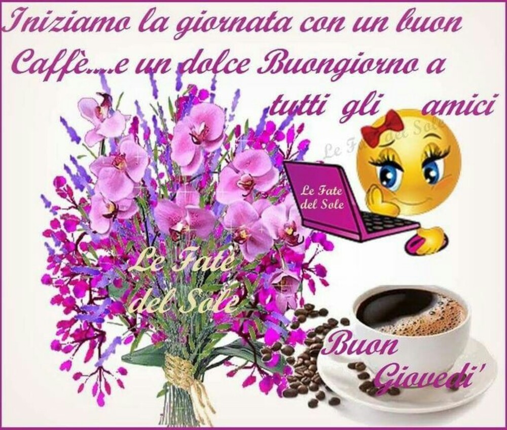 Iniziamo la giornata con un buon caffè...e un dolce buongiorno a tutti gli amici! Buon Giovedì