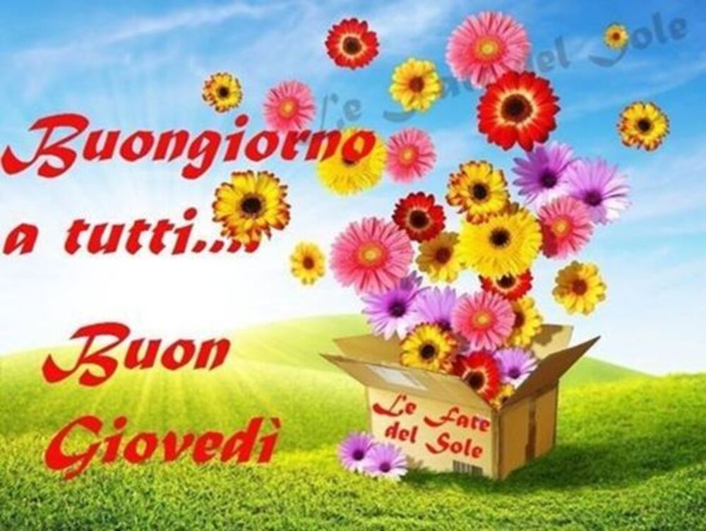 Buongiorno a tutti...Buon Giovedì