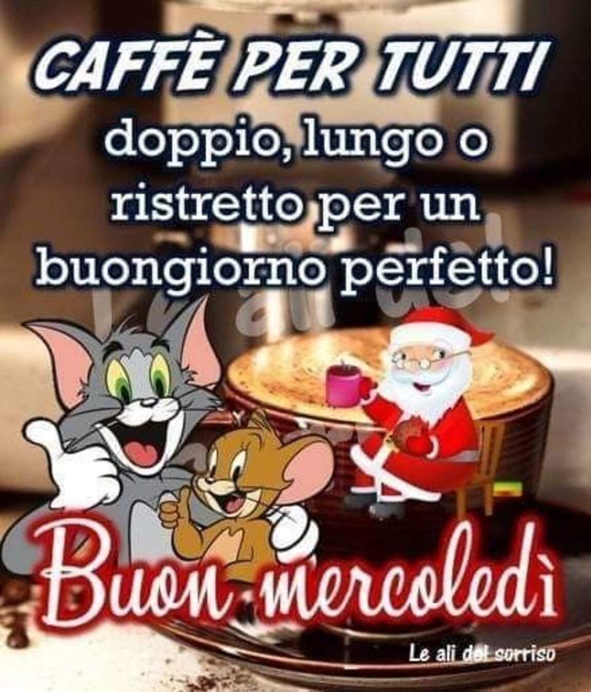Caffè per tutti doppio, lungo o ristretto per un buongiorno perfetto! Buon Mercoledì