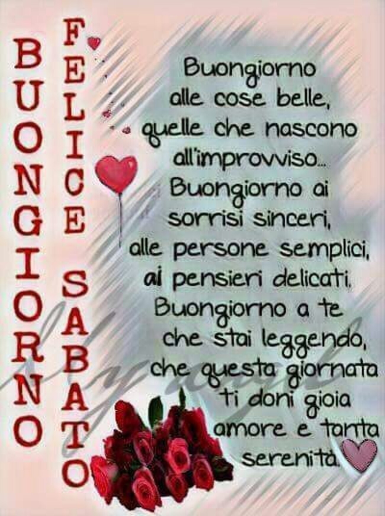 Buongiorno felice sabato con belle frasi