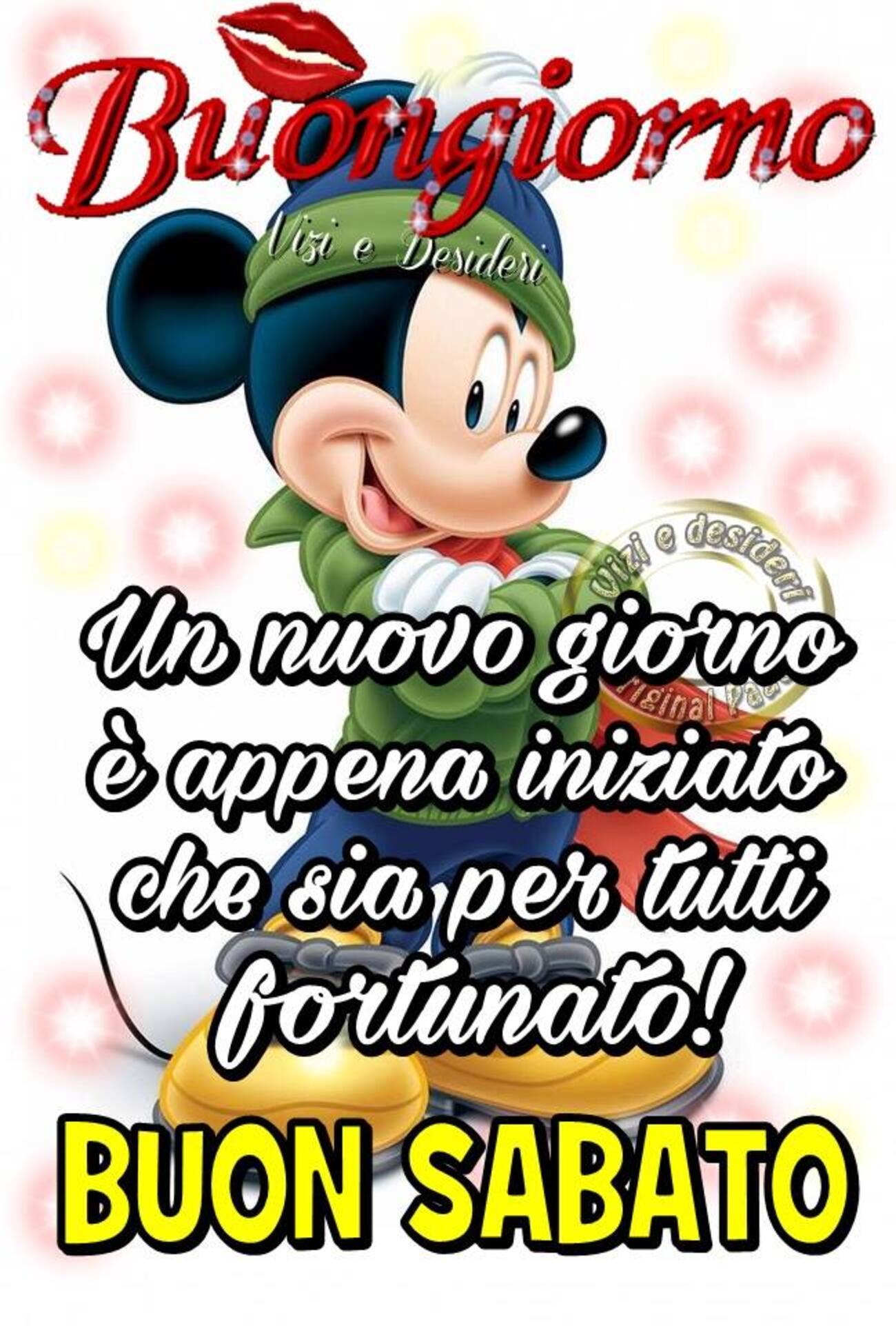 Un nuovo giorno è appena iniziato che sia per tutti fortunato!!Buon Sabato