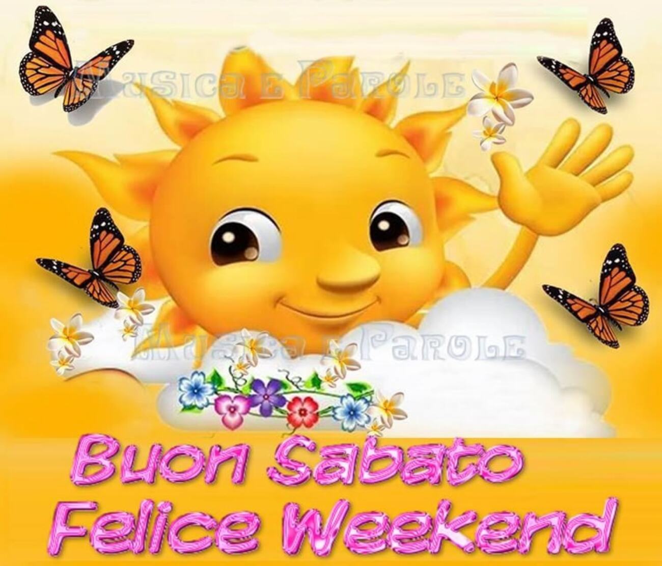 Buon Sabato felice weekend