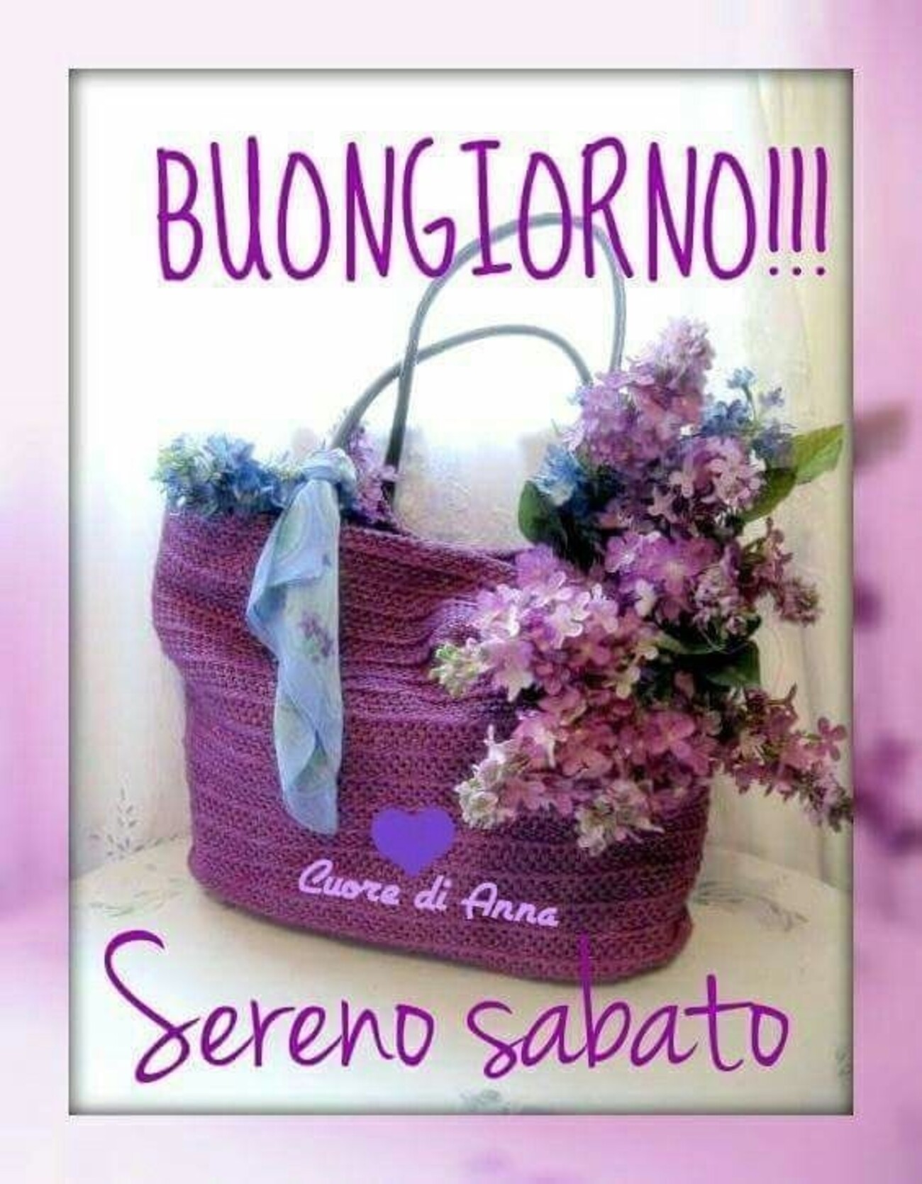 Buongiorno!!! Sereno Sabato