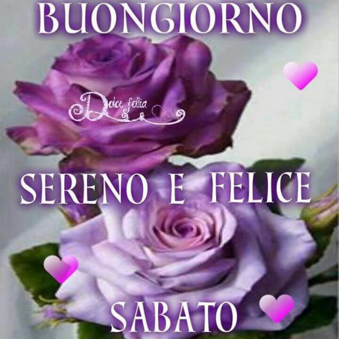Buongiorno sereno e felice sabato