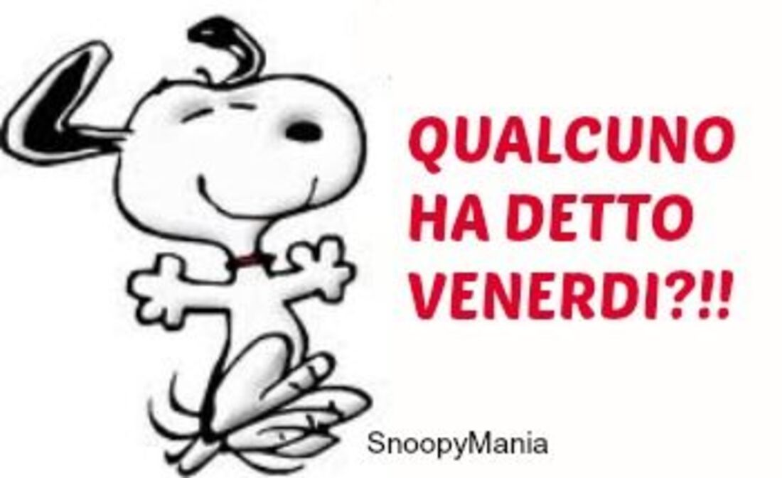 Qualcuno ha detto venerdì?!!