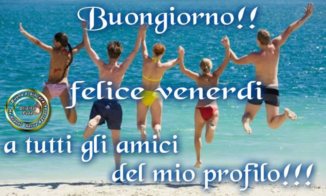 Buongiorno!! Felice Venerdì a tutti gli amici del mio profilo