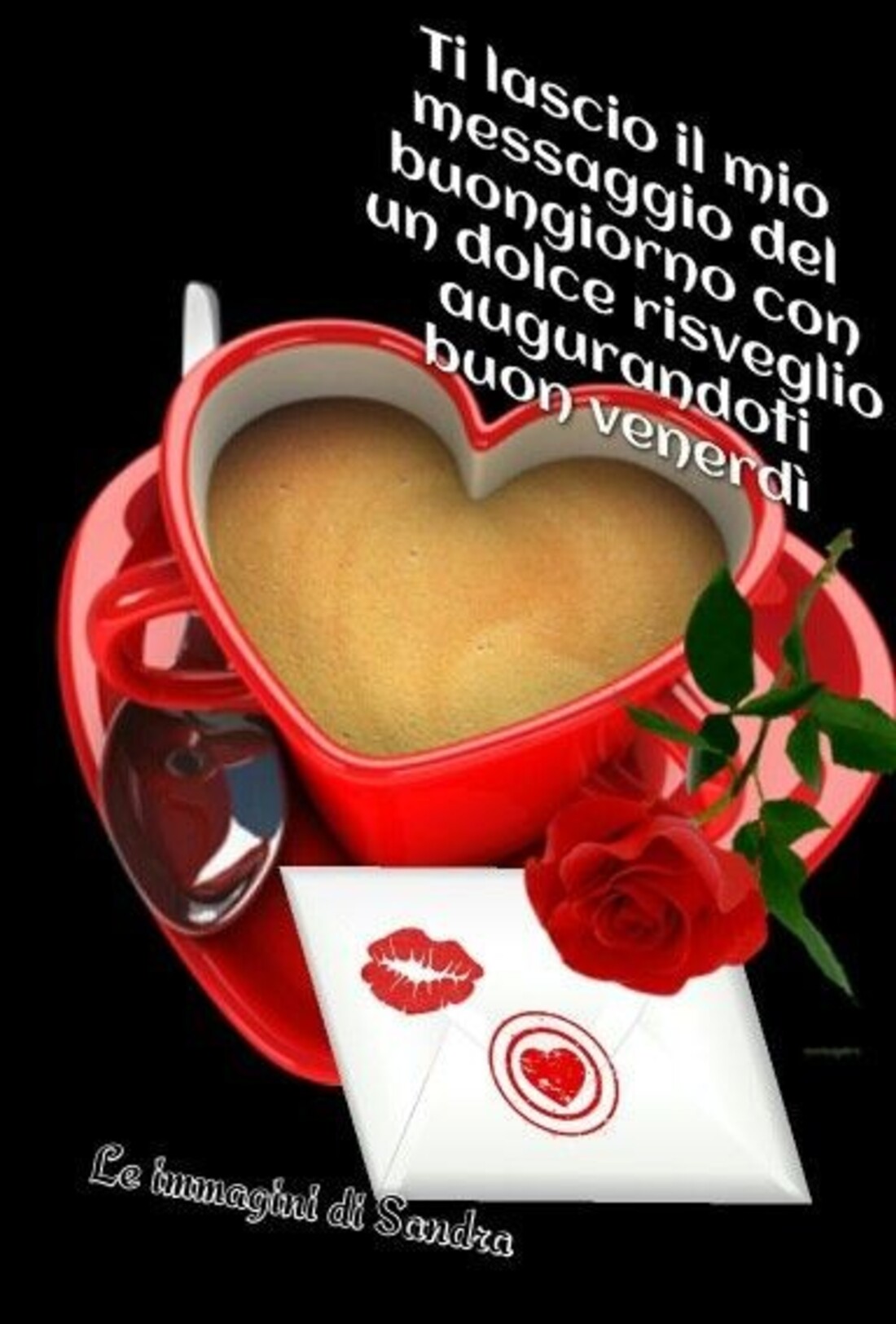 Ti lascio il mio messaggio del buongiorno con un dolce risveglio augurandoti buon venerdì